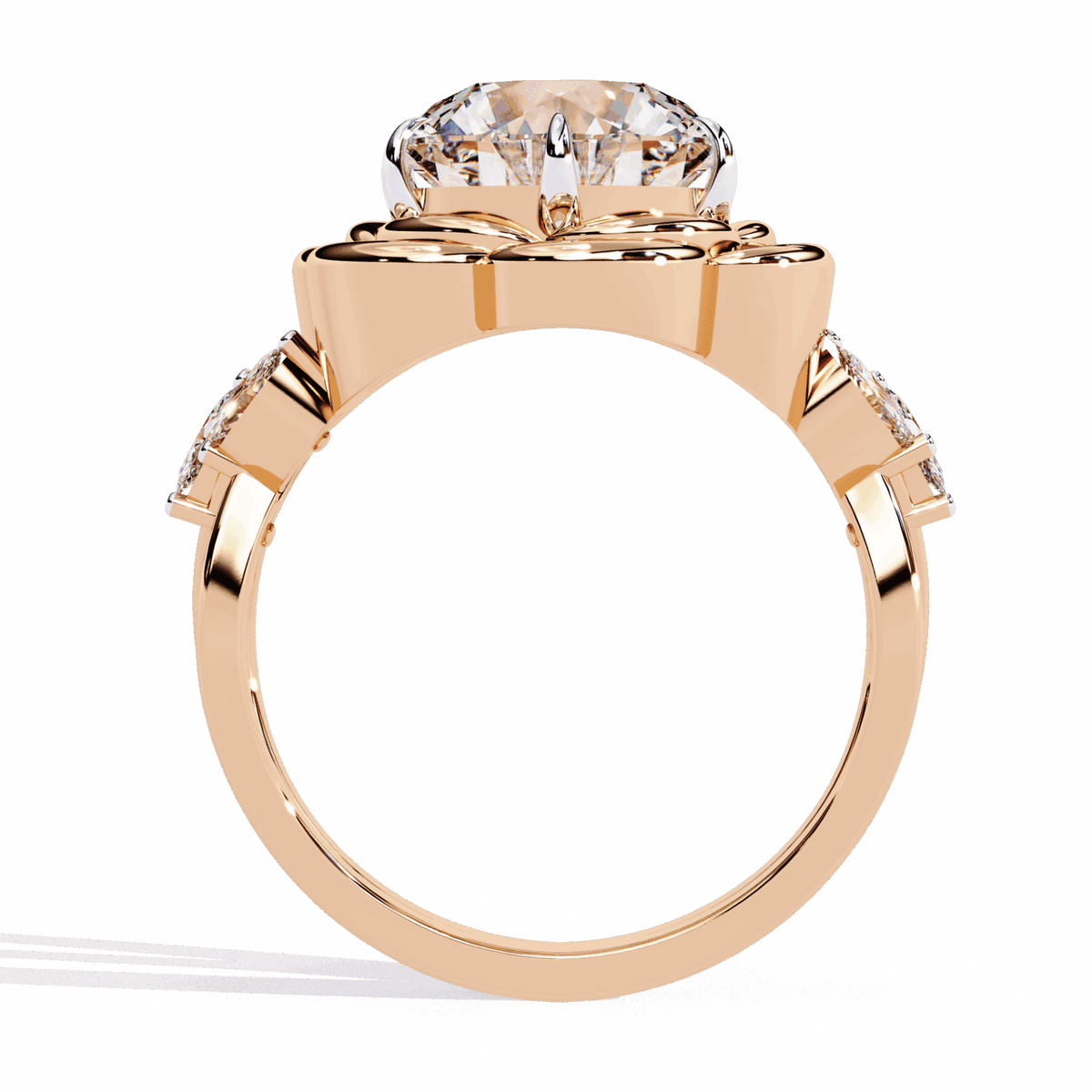 2.25 Carat Round Modern Essential Ring in Moissanite | House of Estara