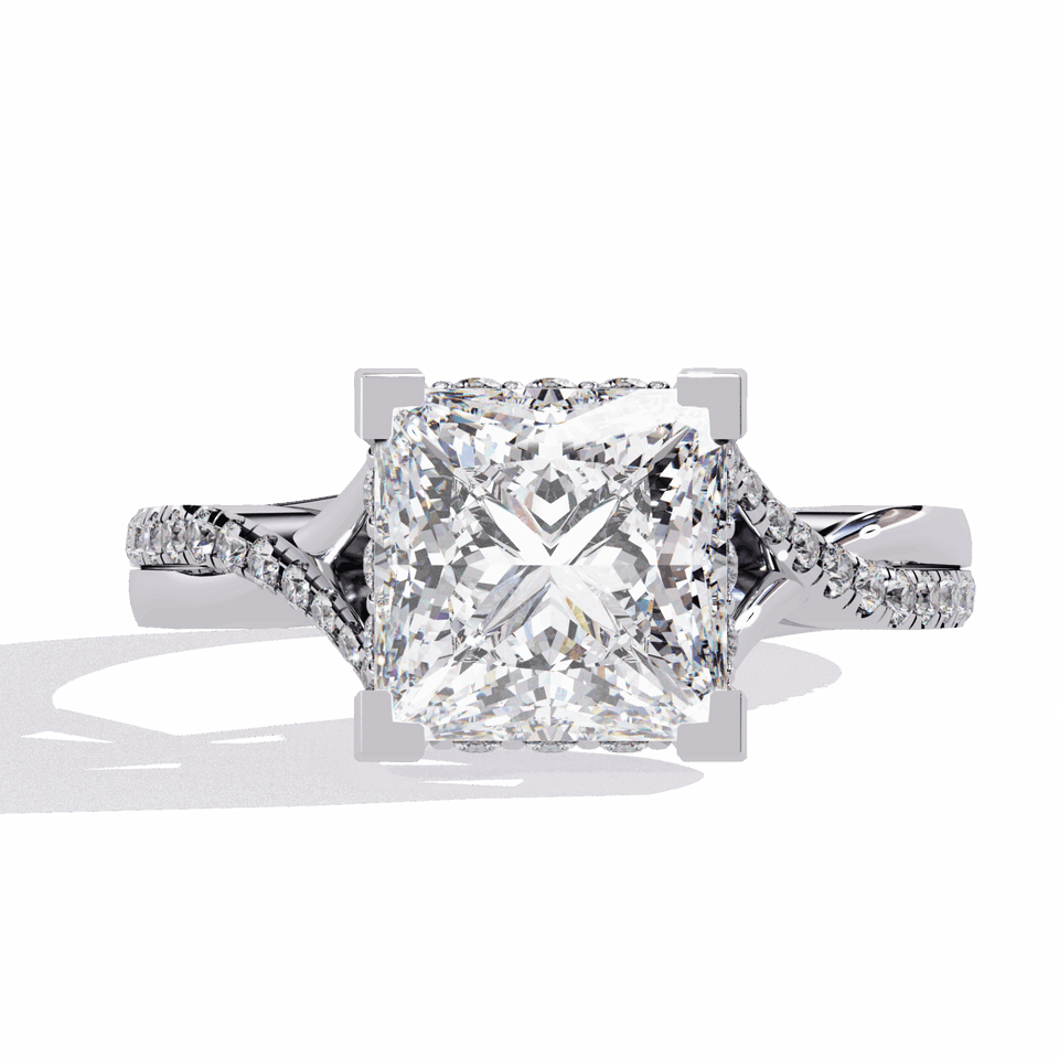 Signature Wear Princess Hidden Halo Pavé