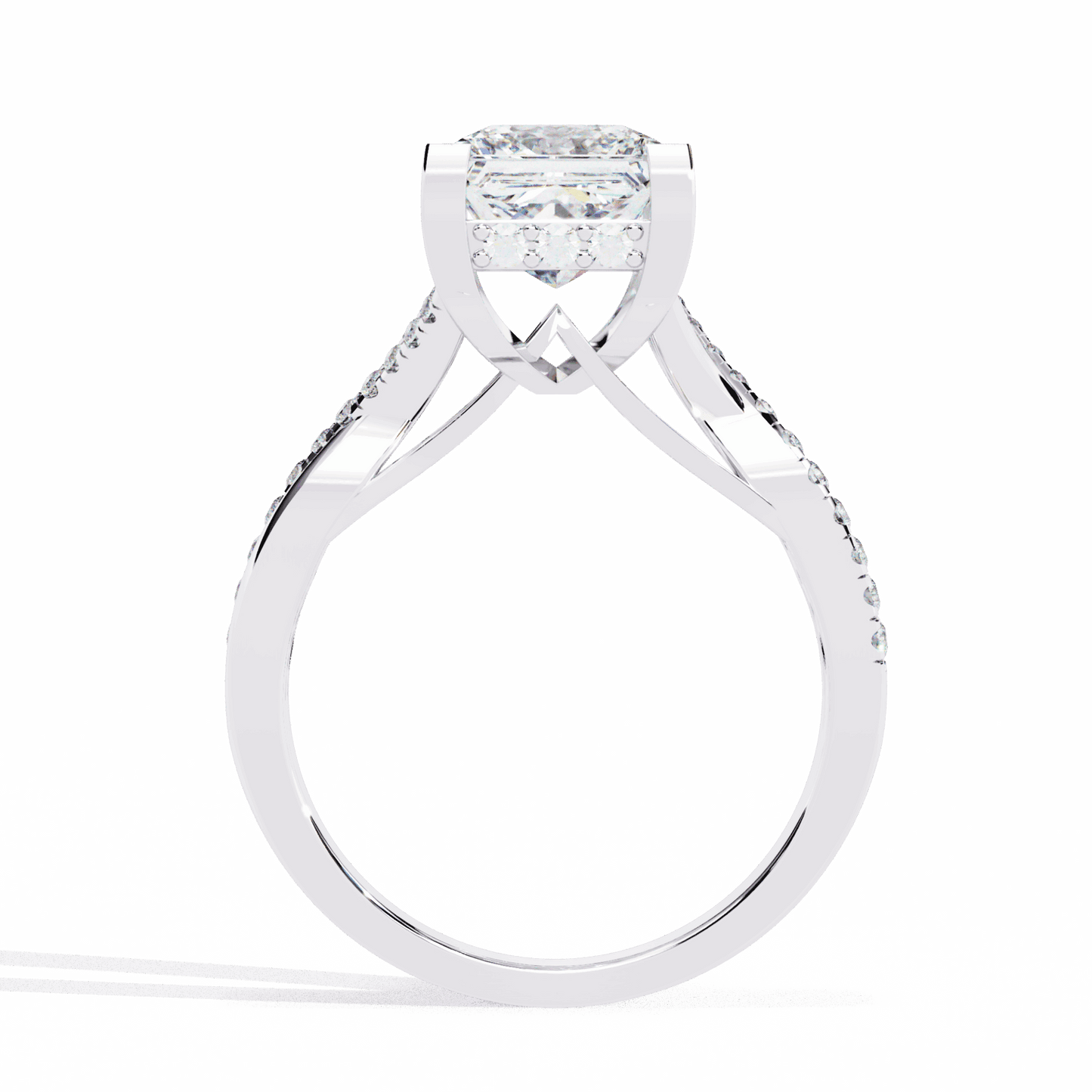2.75 Carat Princess Signature Wear Ring in Moissanite | House of Estara