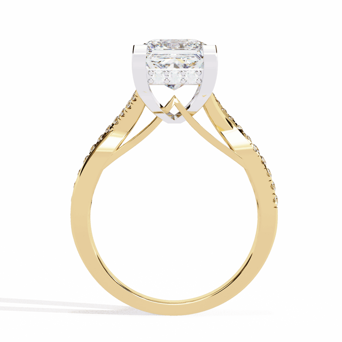 2.75 Carat Princess Signature Wear Ring in Moissanite | House of Estara