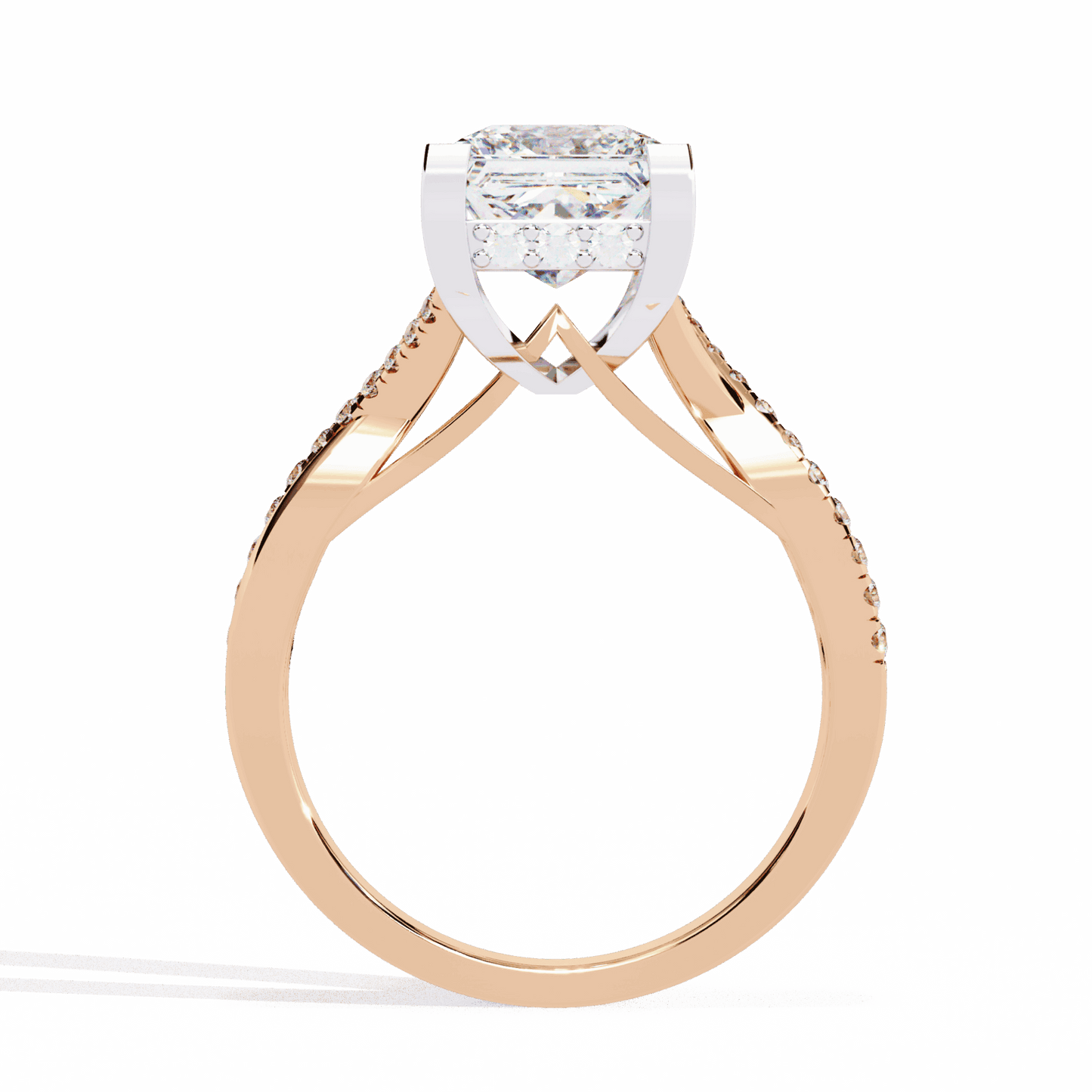 2.75 Carat Princess Signature Wear Ring in Moissanite | House of Estara