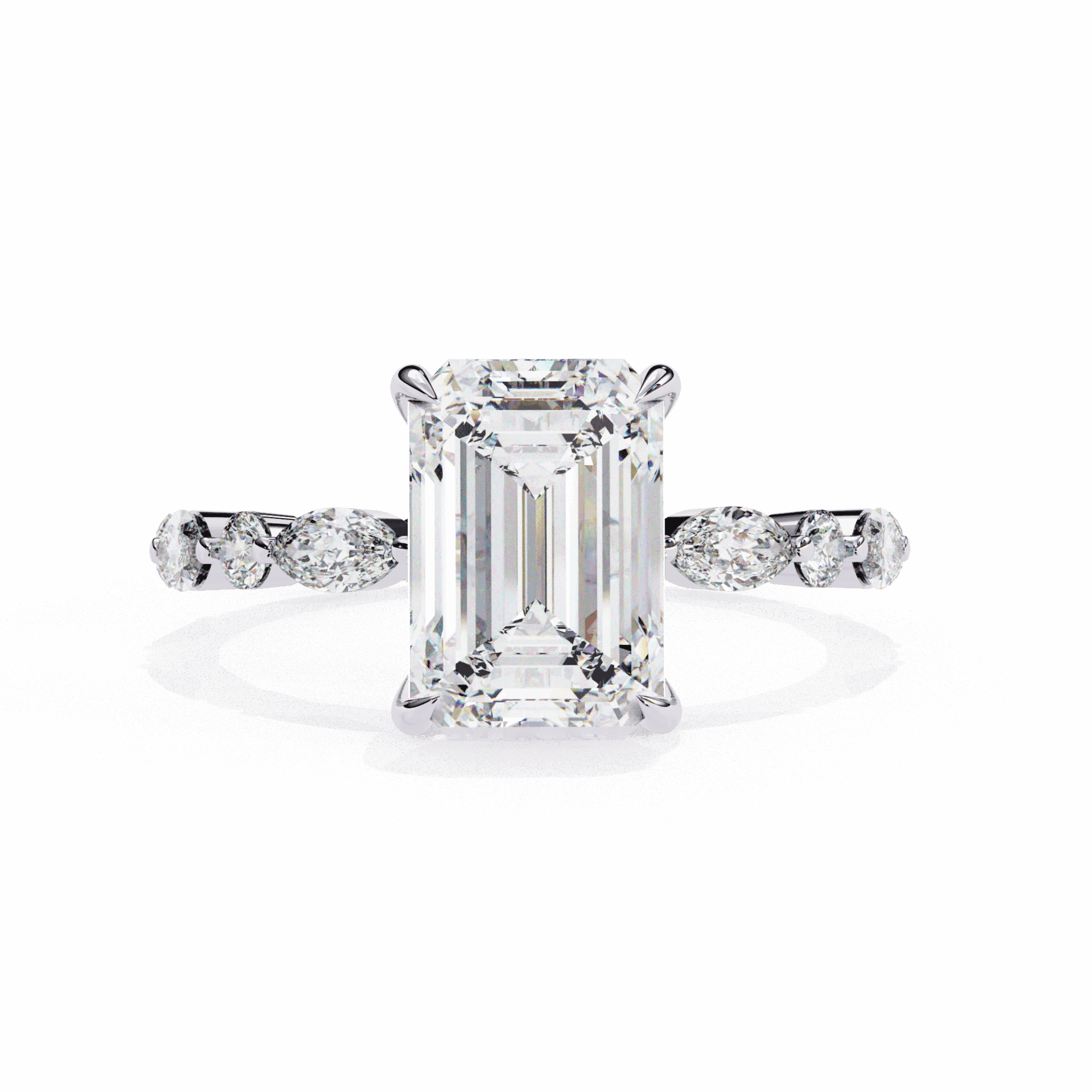 3.75 Carat Radiant Day and Night Ring in Moissanite | House of Estara