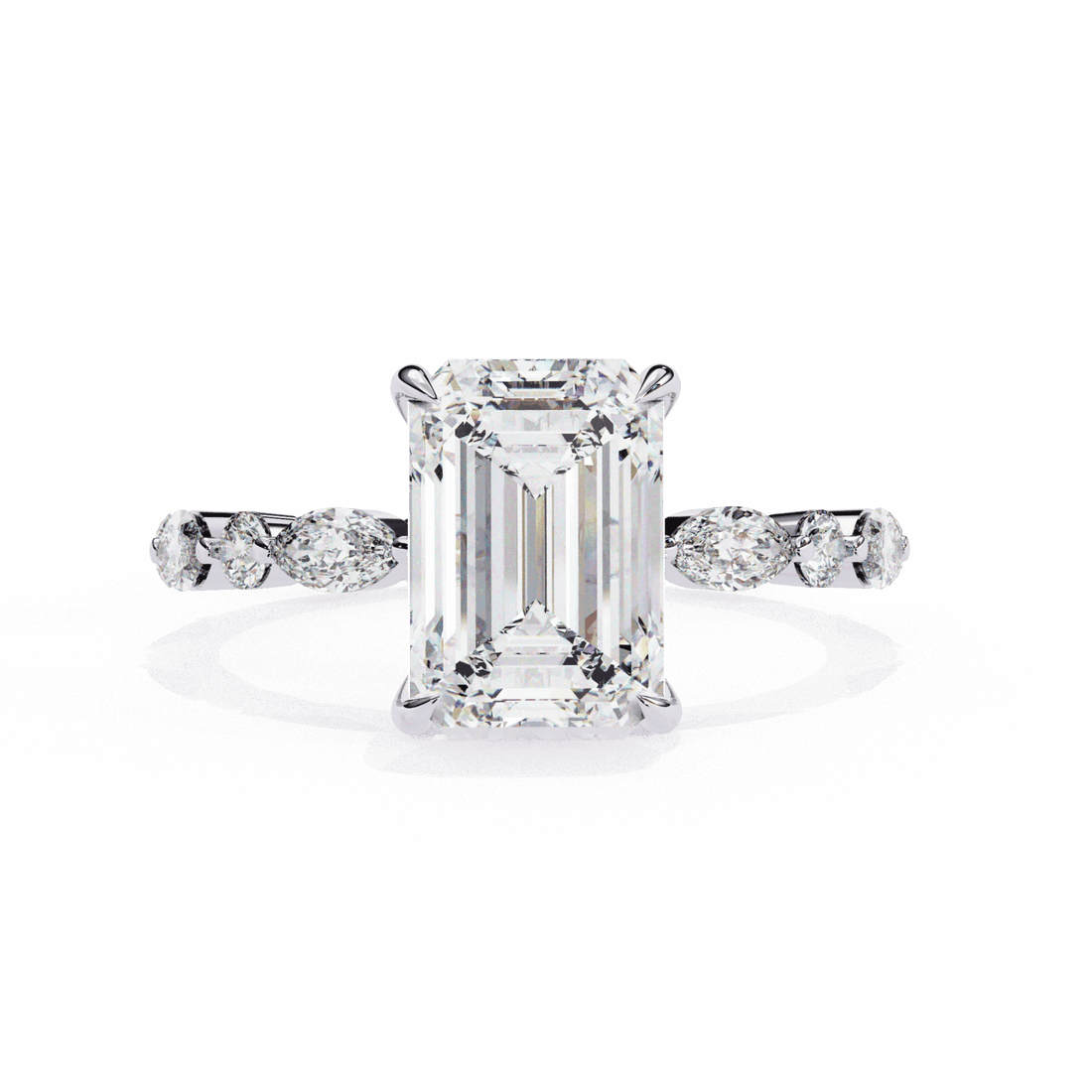 3.75 Carat Radiant Day and Night Ring in Moissanite | House of Estara
