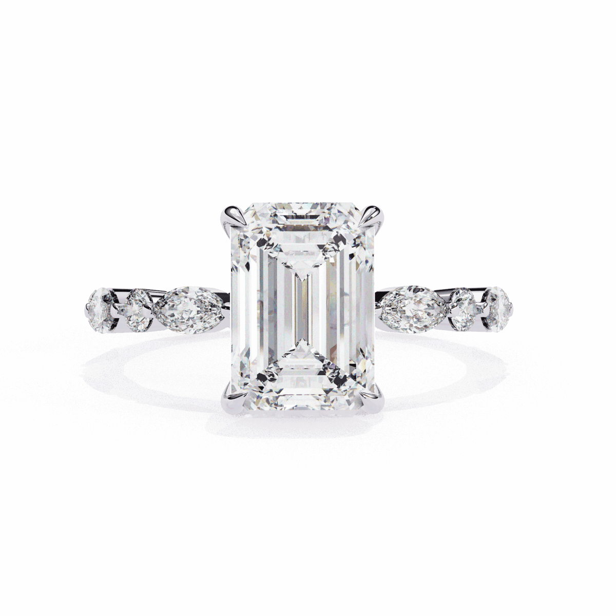 3.75 Carat Radiant Day and Night Ring in Moissanite | House of Estara