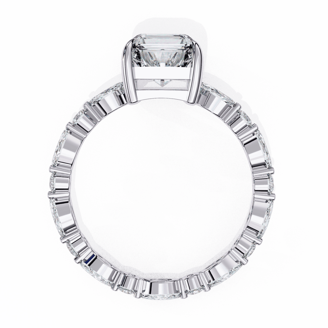 3.75 Carat Radiant Day and Night Ring in Moissanite | House of Estara