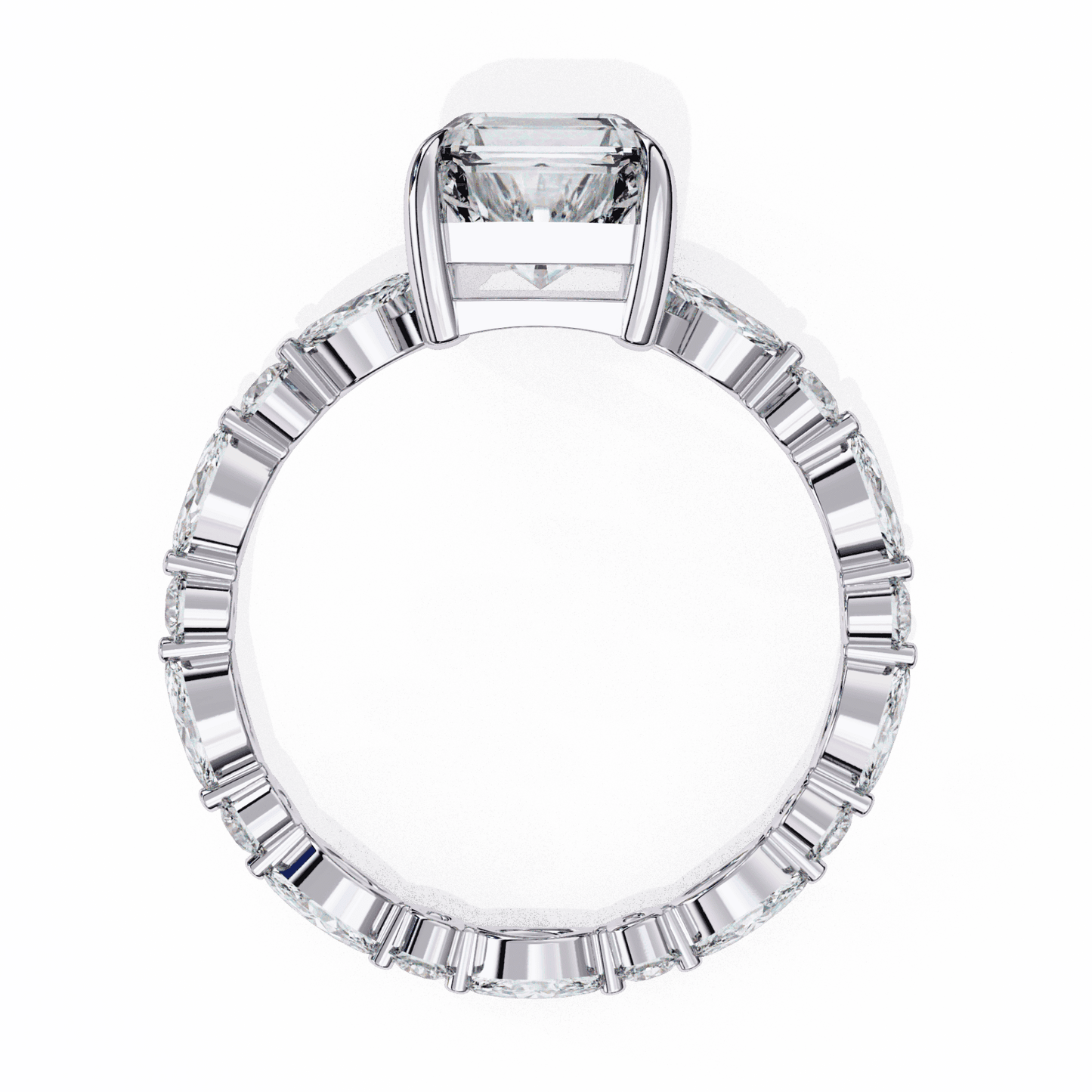 3.75 Carat Radiant Day and Night Ring in Moissanite | House of Estara