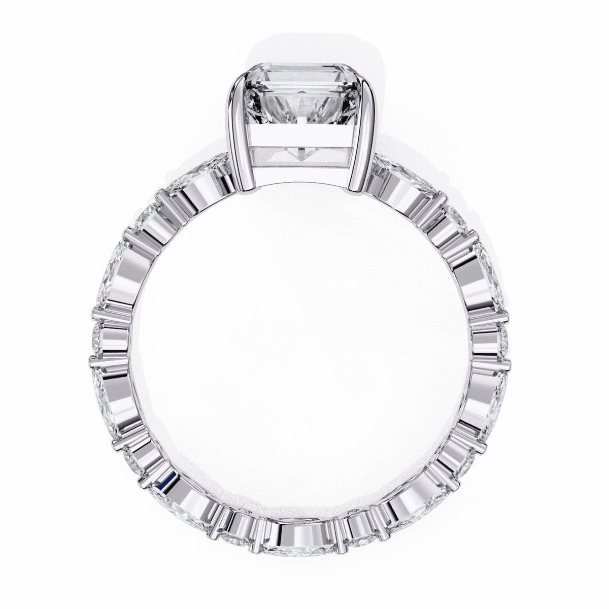 3.75 Carat Radiant Day and Night Ring in Moissanite | House of Estara