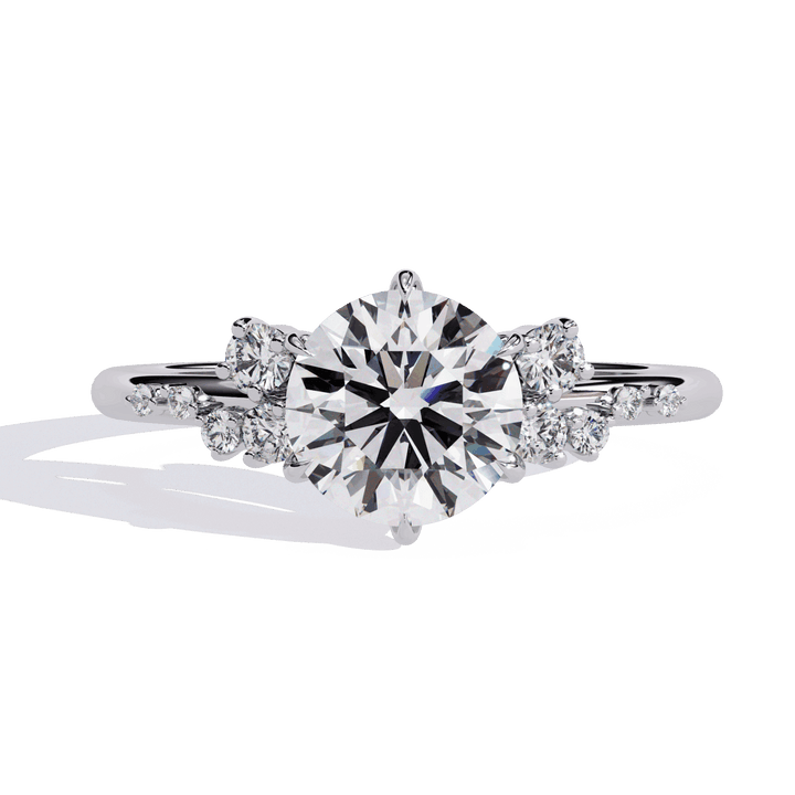 1.25 Carat Round Day and Night Ring in Moissanite | House of Estara
