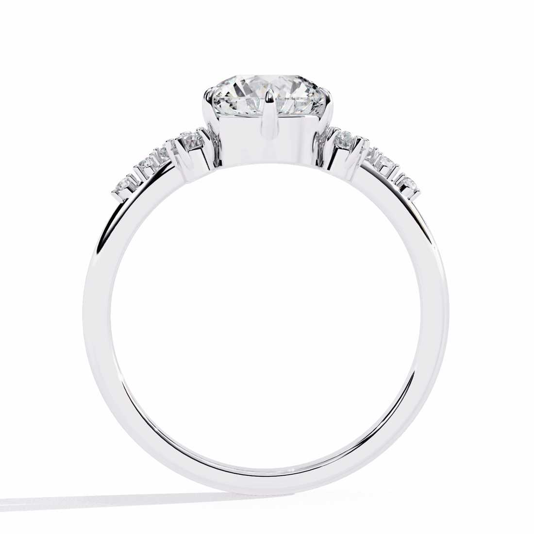 1.25 Carat Round Day and Night Ring in Moissanite | House of Estara