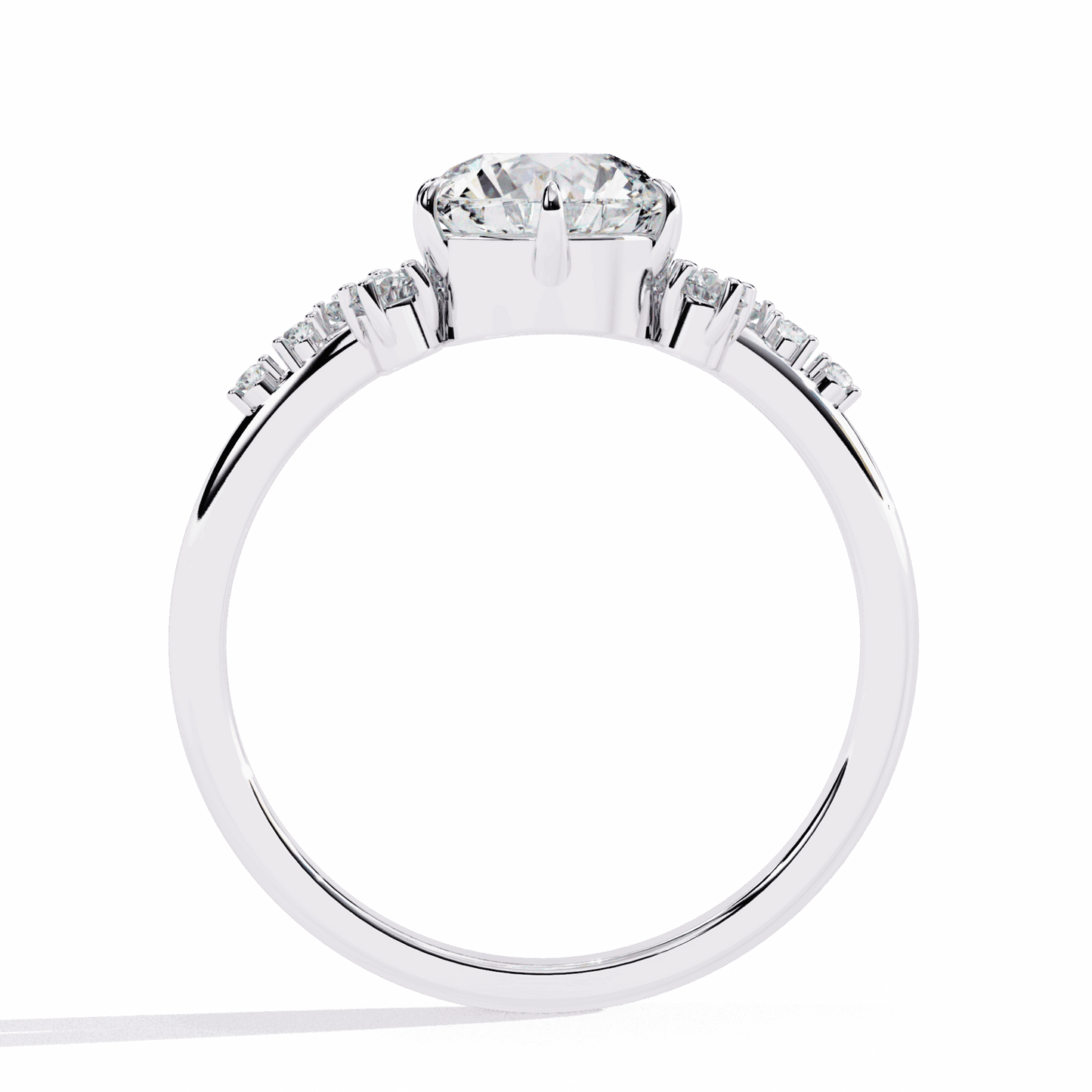 1.25 Carat Round Day and Night Ring in Moissanite | House of Estara