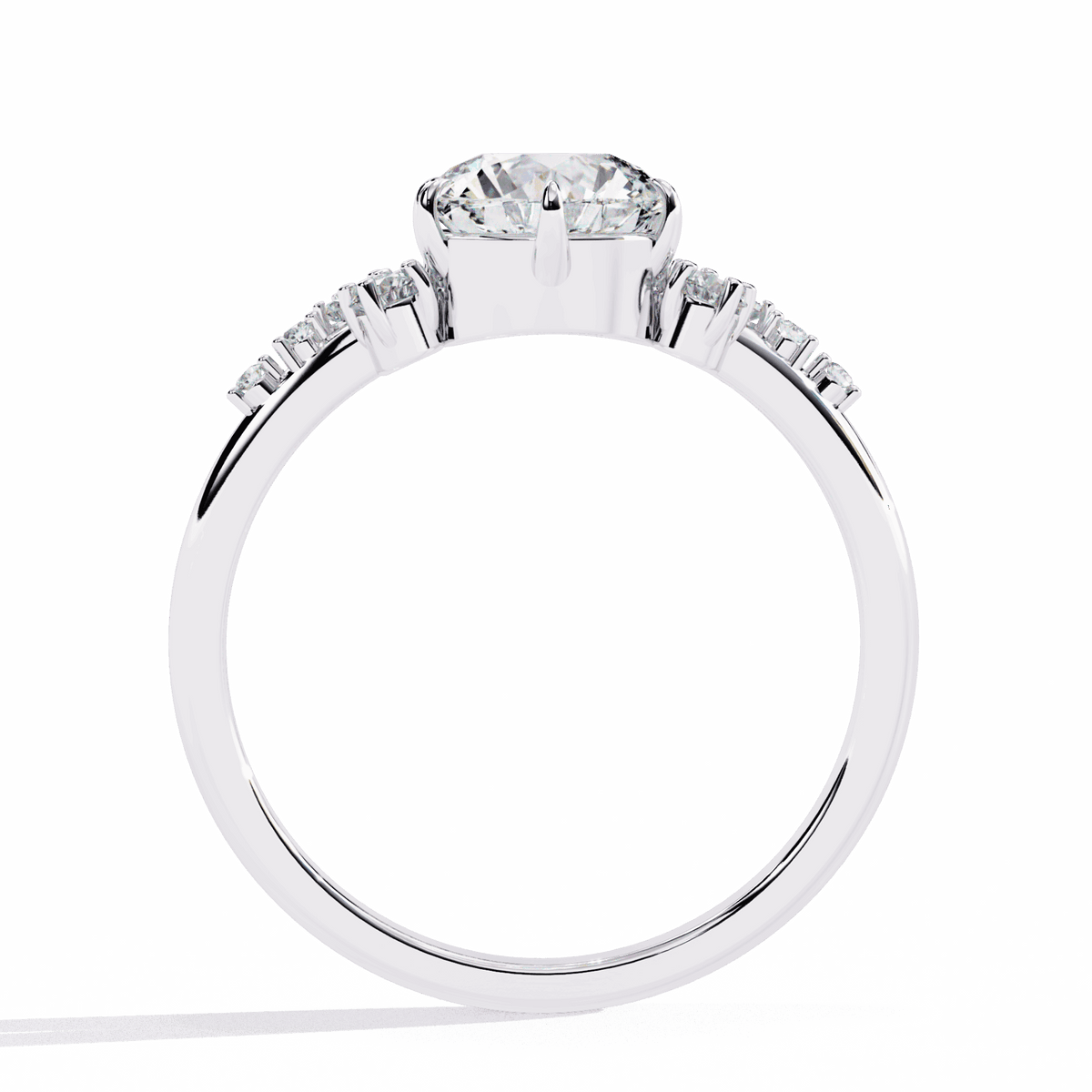 1.25 Carat Round Day and Night Ring in Moissanite | House of Estara