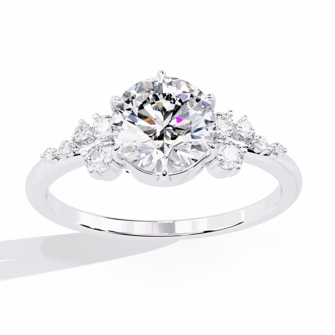 1.25 Carat Round Day and Night Ring in Moissanite | House of Estara
