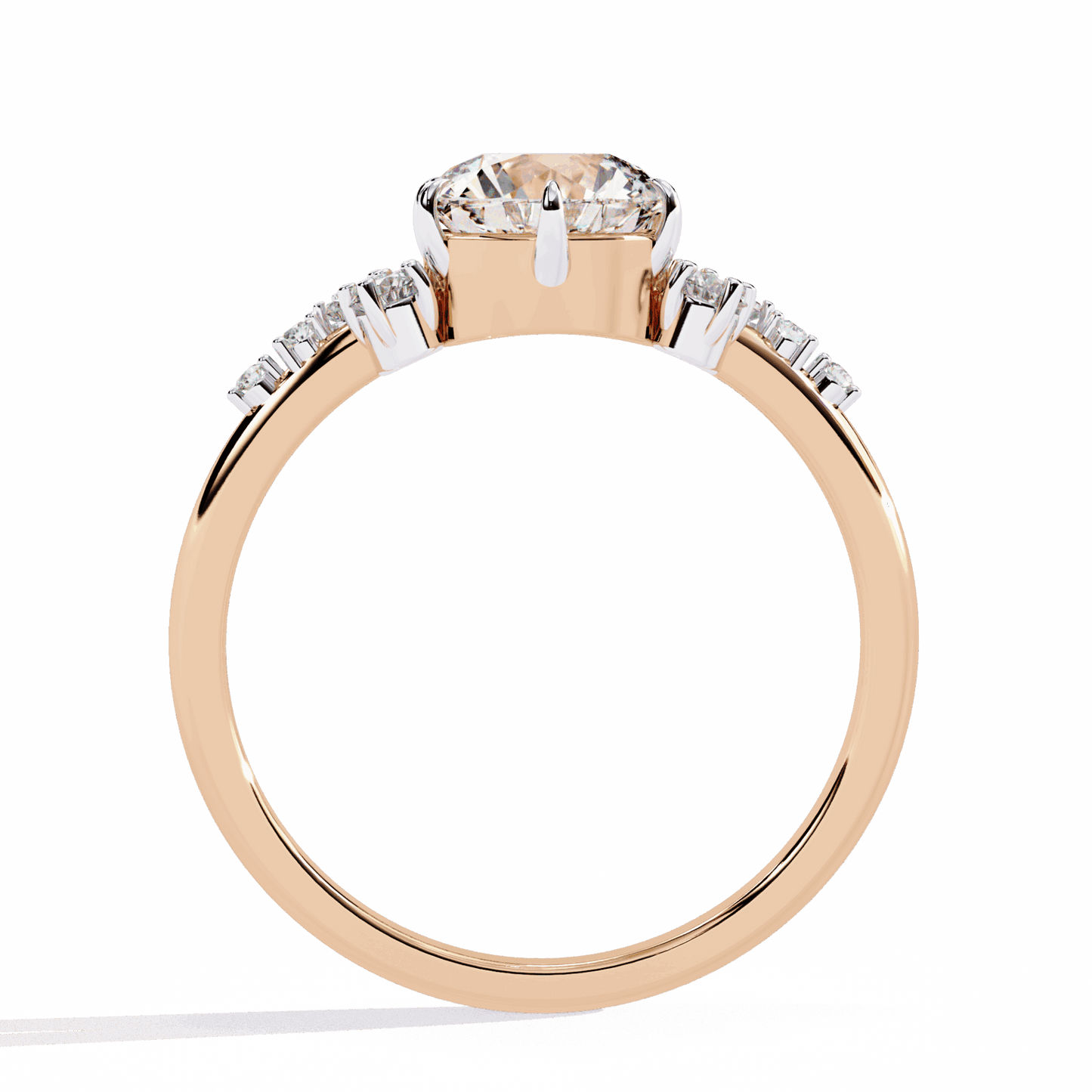 1.25 Carat Round Day and Night Ring in Moissanite | House of Estara