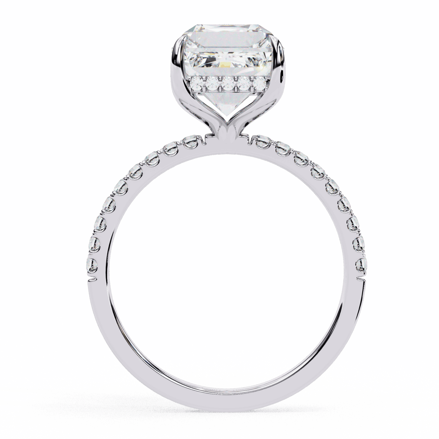 2.75 Carat Emerald Forevermore Solitaire Ring in Moissanite | House of Estara