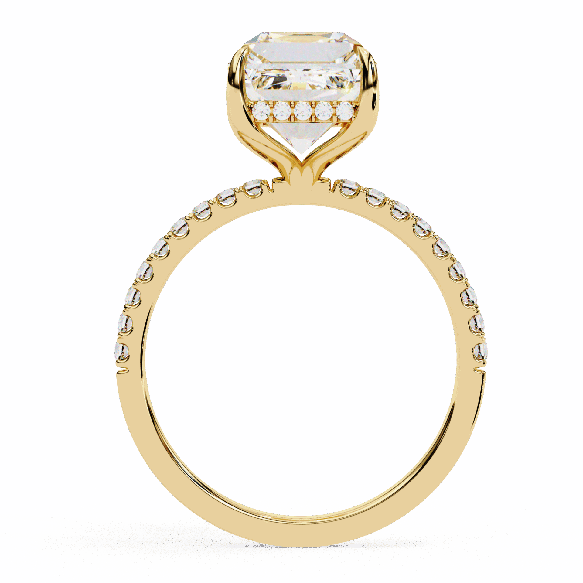 2.75 Carat Emerald Forevermore Solitaire Ring in Moissanite | House of Estara