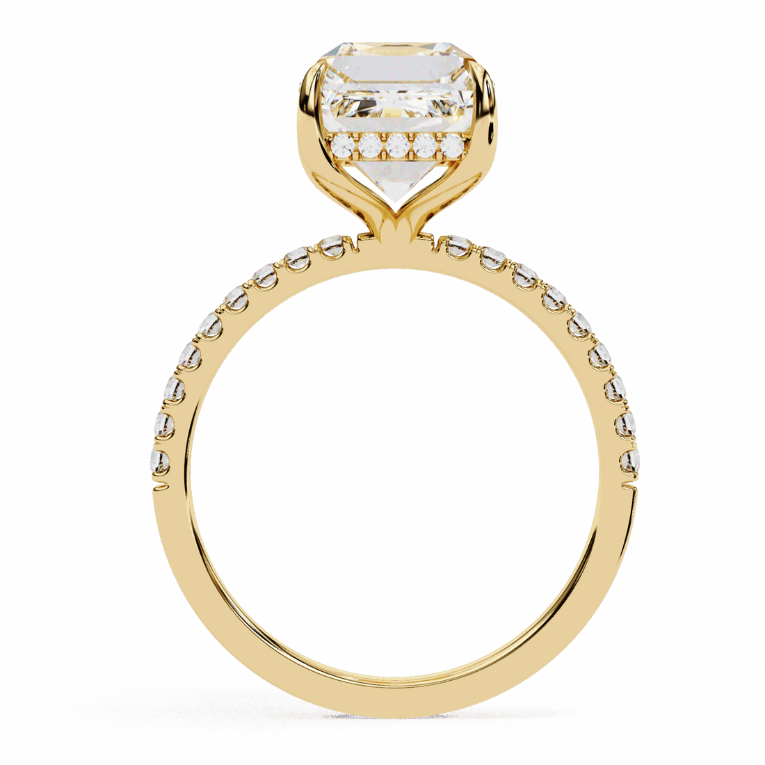 2.75 Carat Emerald Forevermore Solitaire Ring in Moissanite | House of Estara