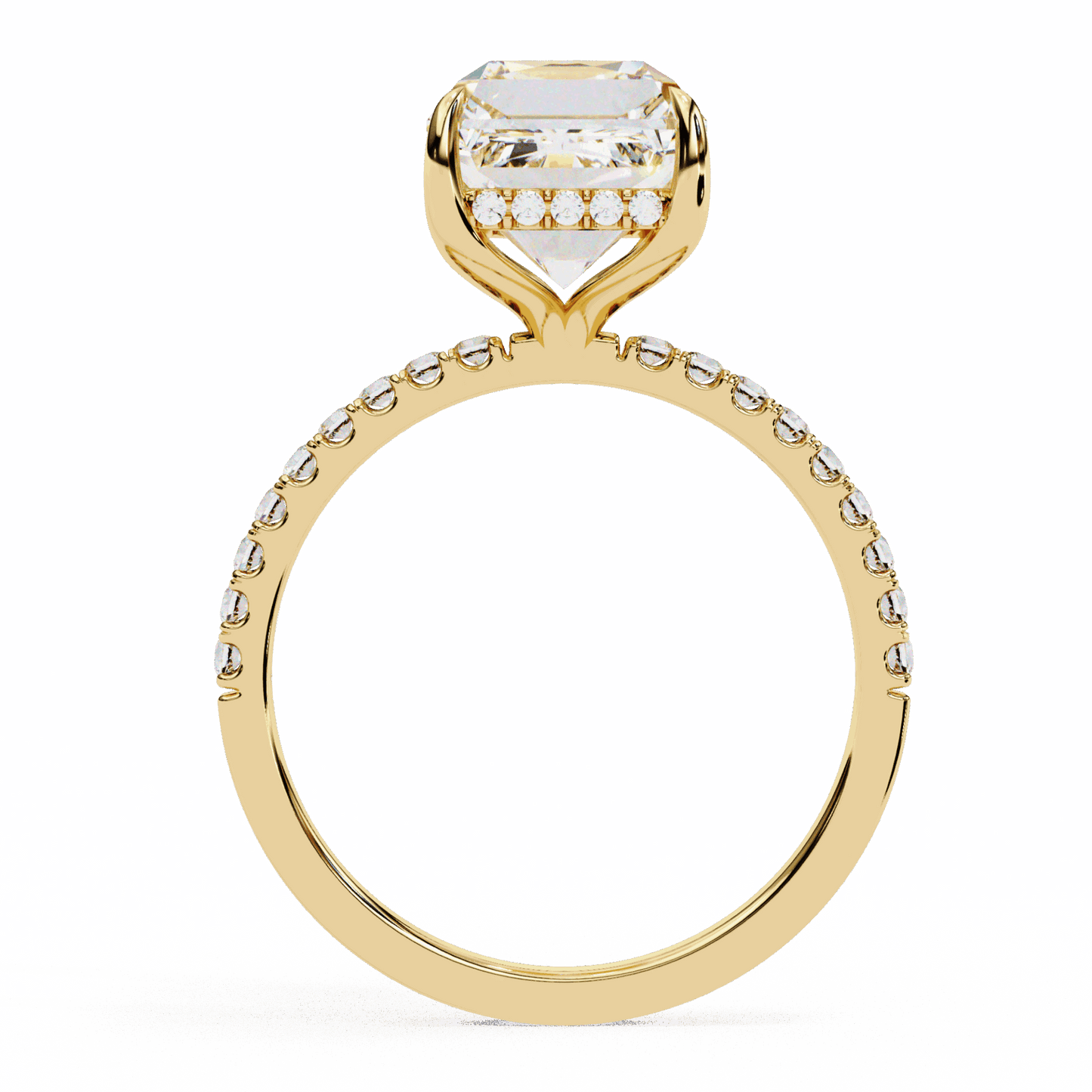 2.75 Carat Emerald Forevermore Solitaire Ring in Moissanite | House of Estara