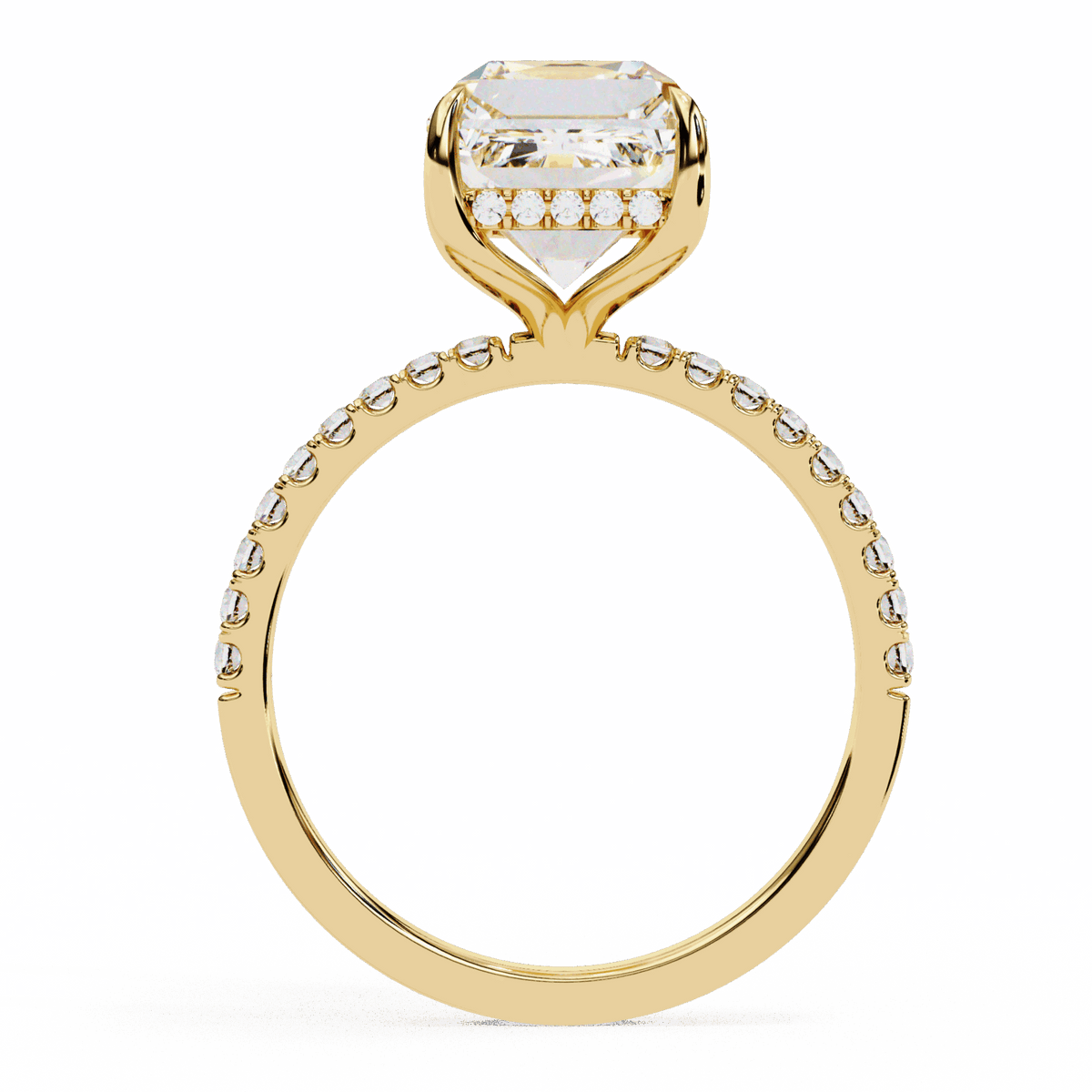 2.75 Carat Emerald Forevermore Solitaire Ring in Moissanite | House of Estara
