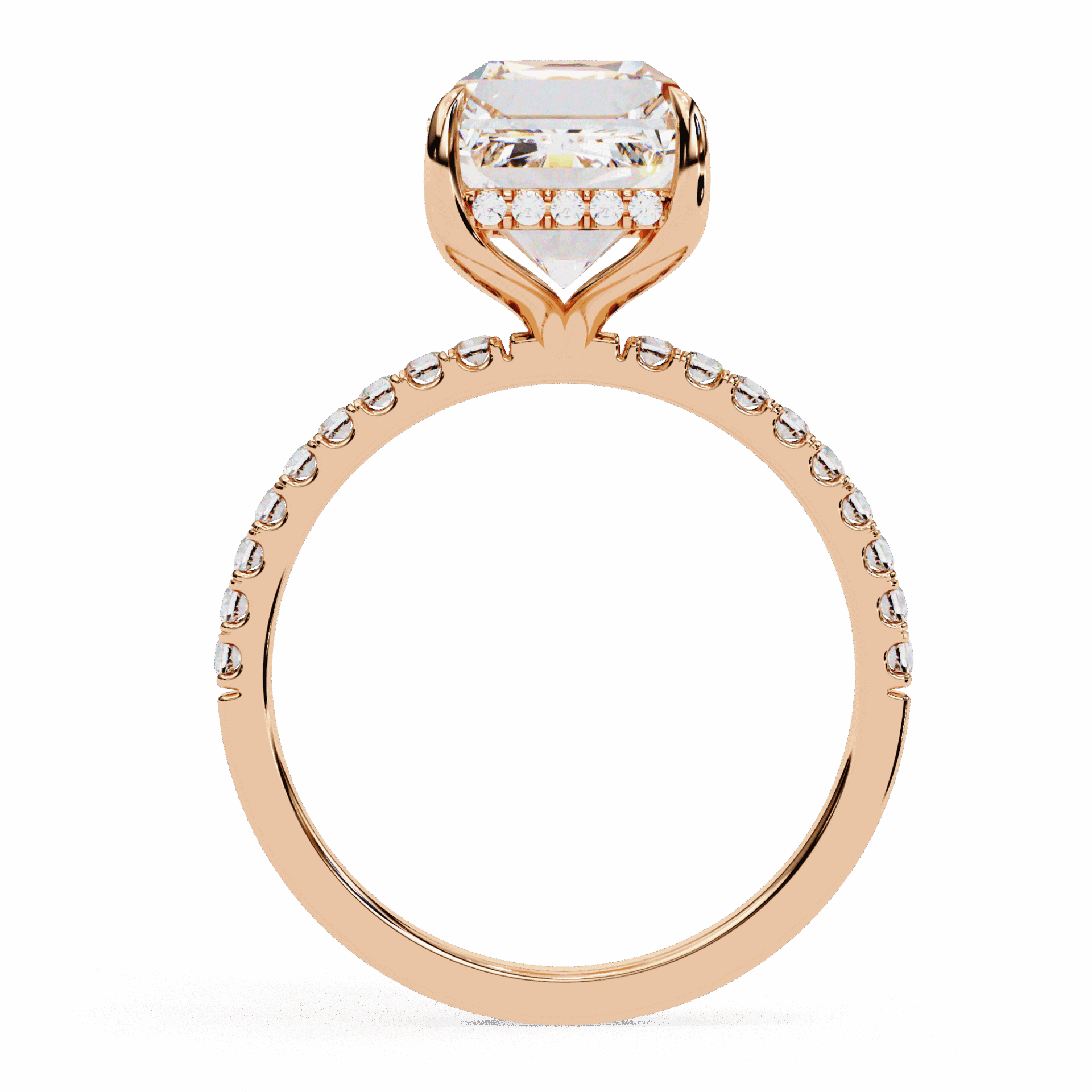 2.75 Carat Emerald Forevermore Solitaire Ring in Moissanite | House of Estara