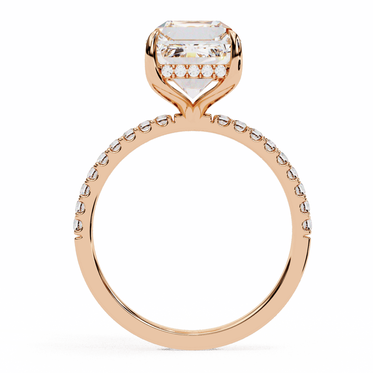 2.75 Carat Emerald Forevermore Solitaire Ring in Moissanite | House of Estara