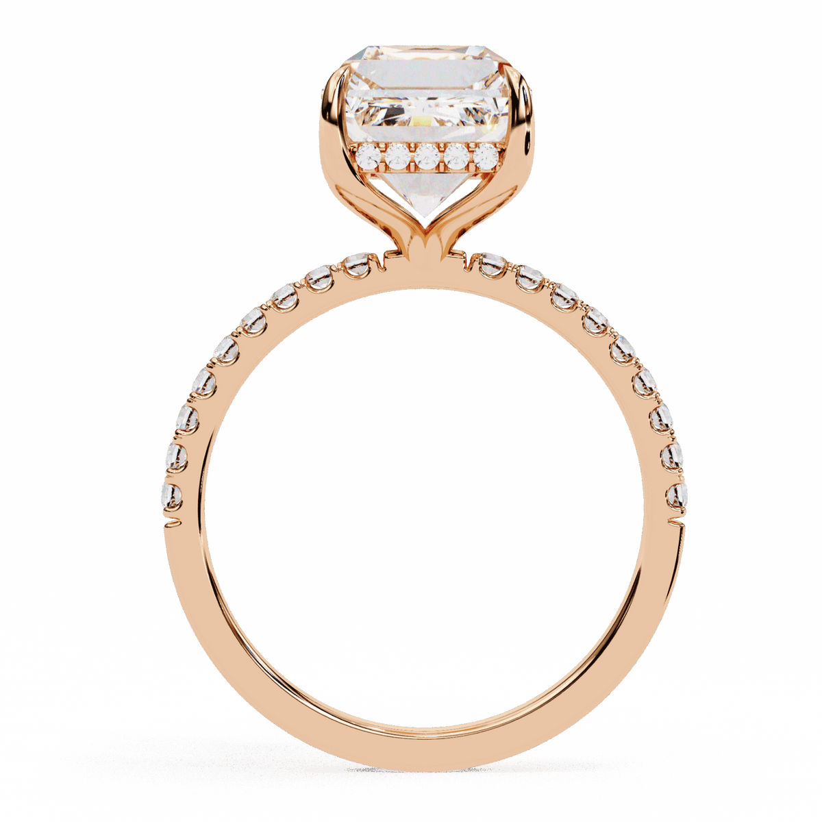 2.75 Carat Emerald Forevermore Solitaire Ring in Moissanite | House of Estara
