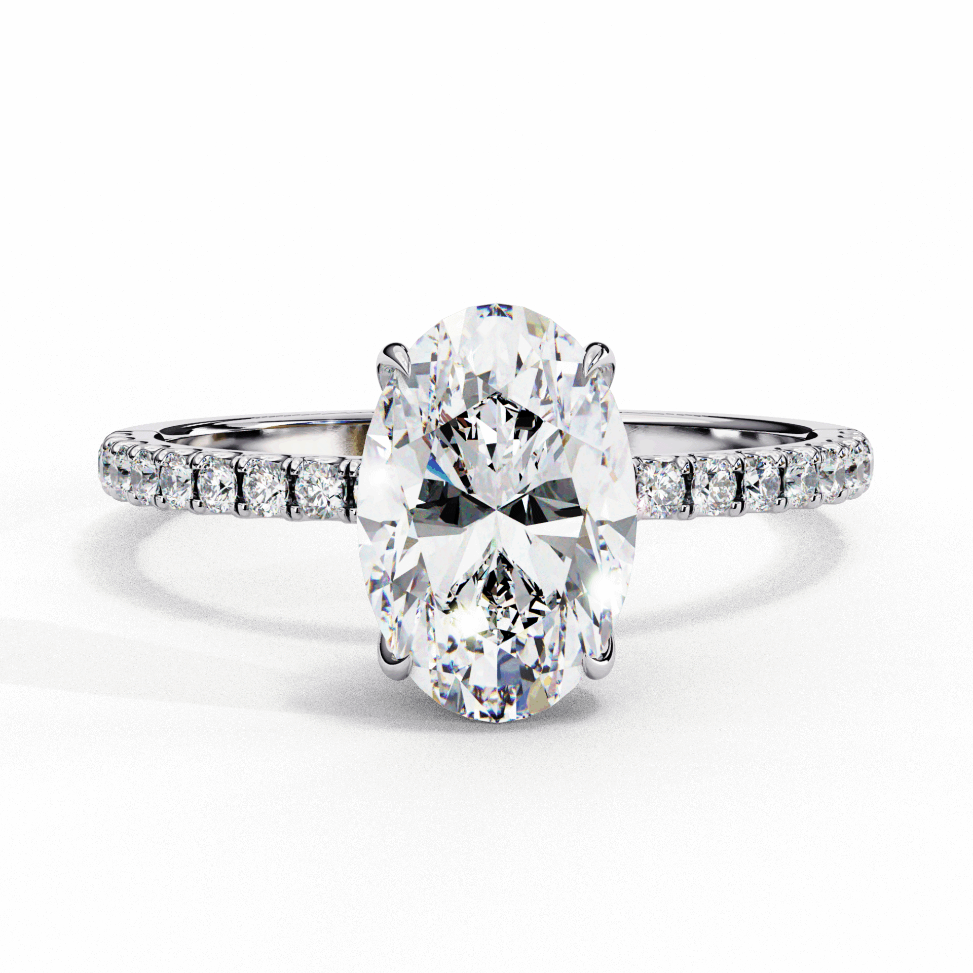 1.5 Carat Oval Forevermore Solitaire Ring in Moissanite | House of Estara