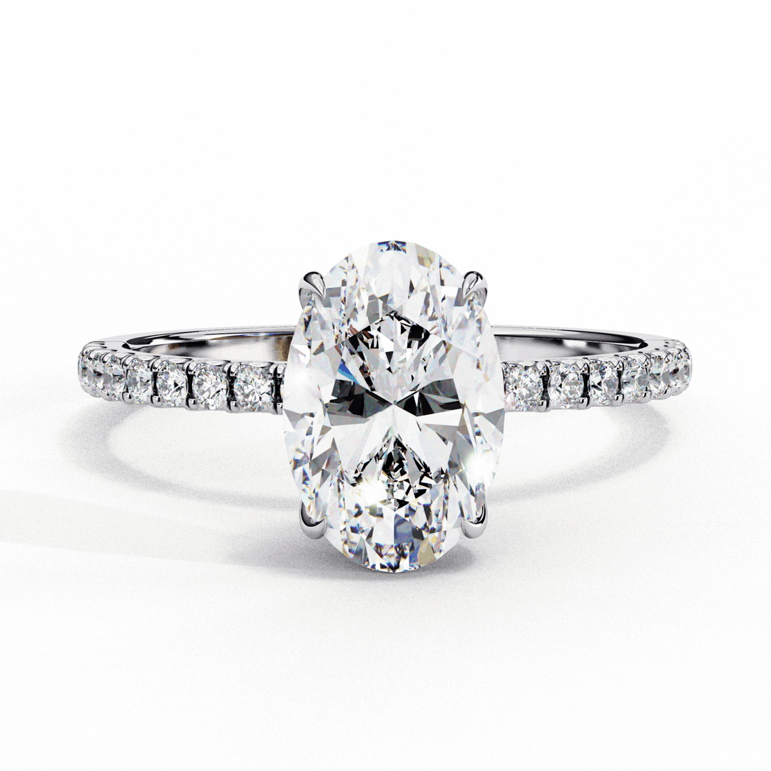 1.5 Carat Oval Forevermore Solitaire Ring in Moissanite | House of Estara