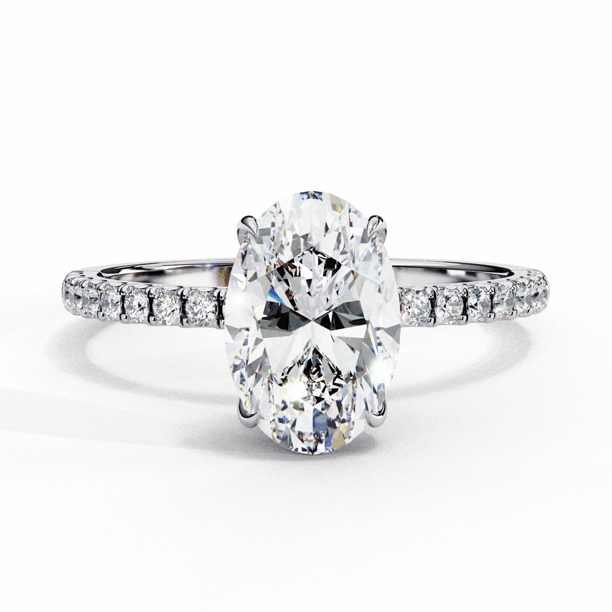 1.5 Carat Oval Forevermore Solitaire Ring in Moissanite | House of Estara