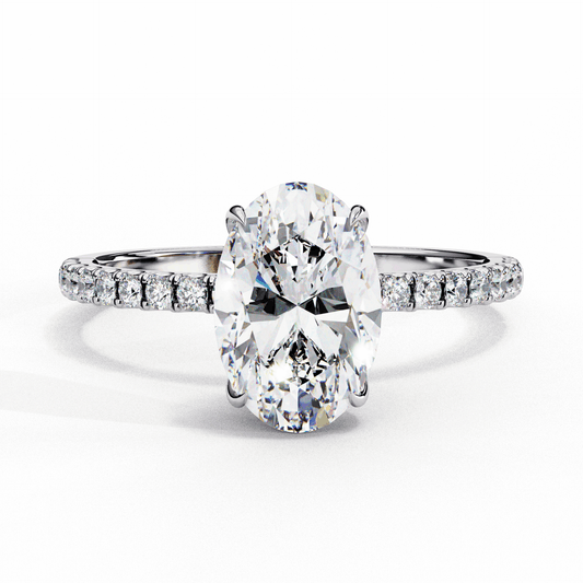 1.5 Carat Oval Forevermore Solitaire Ring in Moissanite | House of Estara
