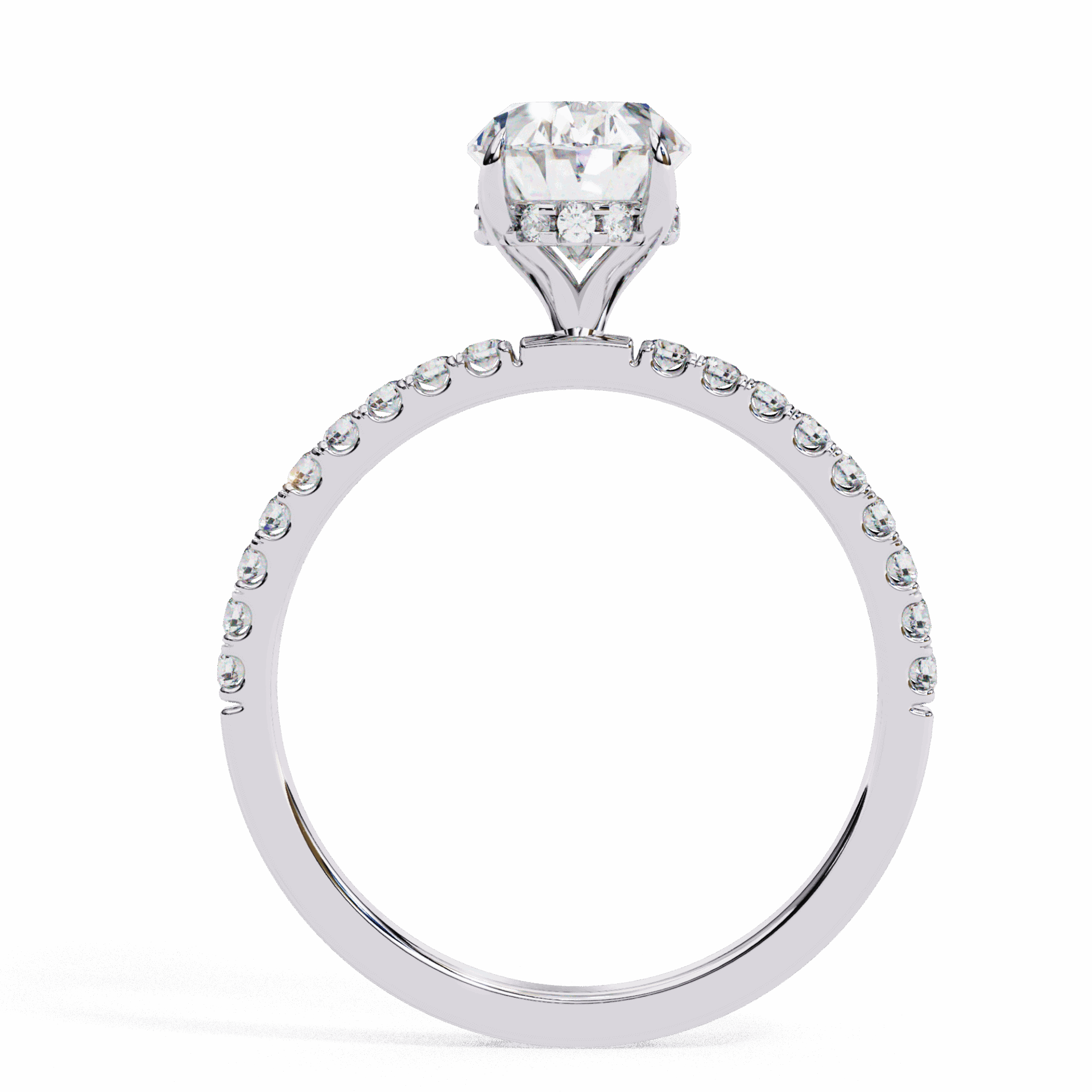 1.5 Carat Oval Forevermore Solitaire Ring in Moissanite | House of Estara