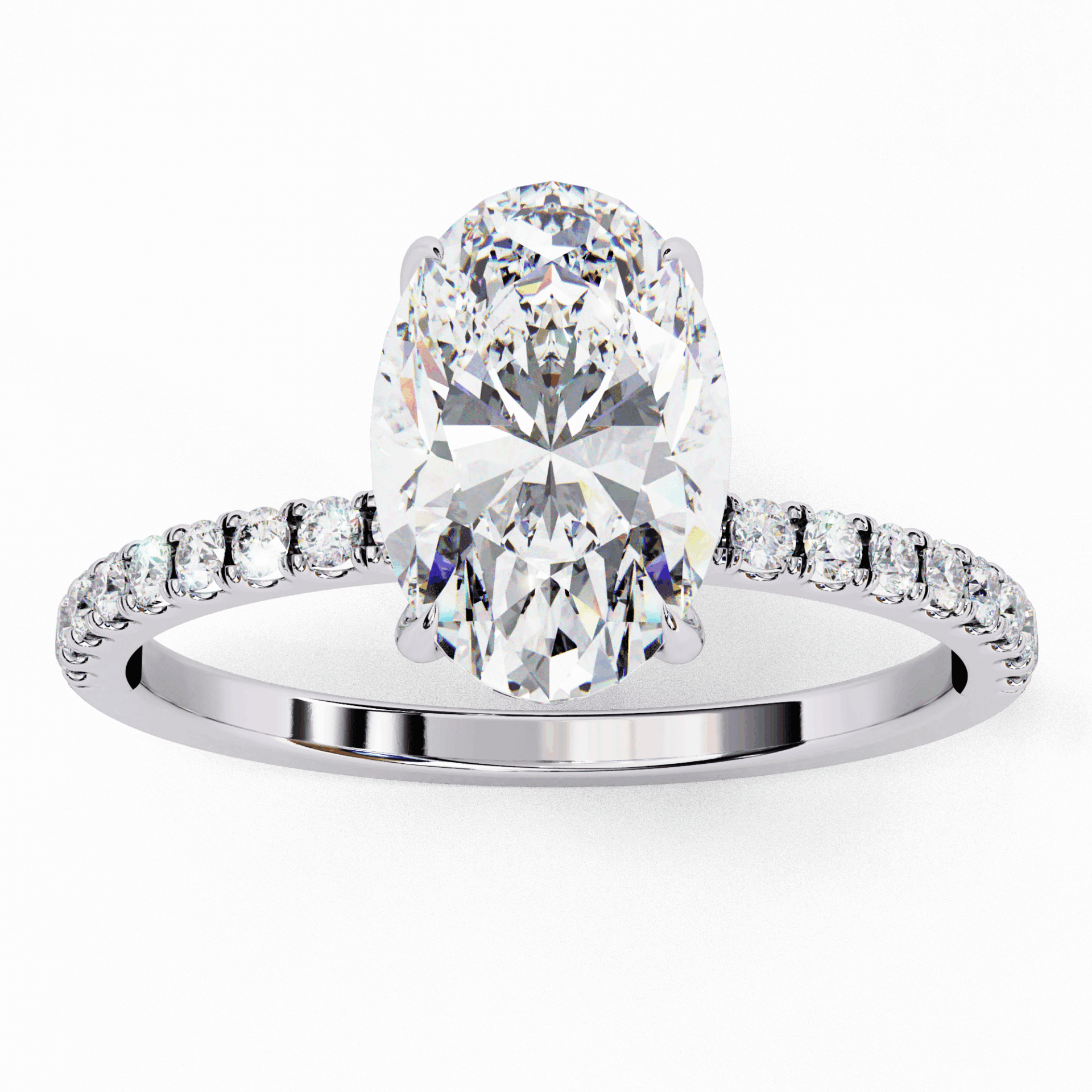 1.5 Carat Oval Forevermore Solitaire Ring in Moissanite | House of Estara