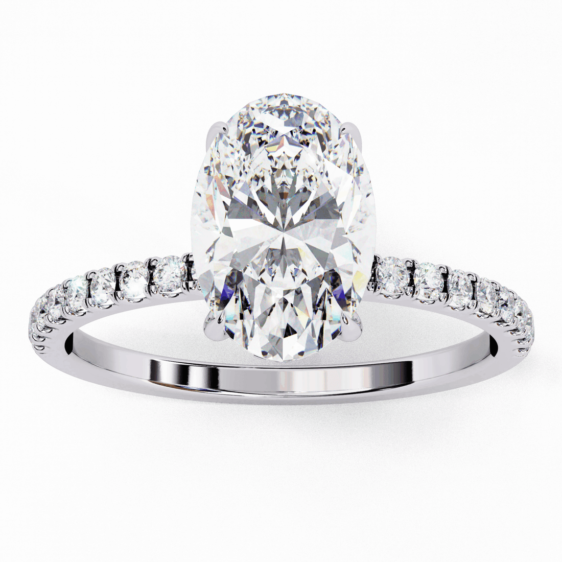 1.5 Carat Oval Forevermore Solitaire Ring in Moissanite | House of Estara