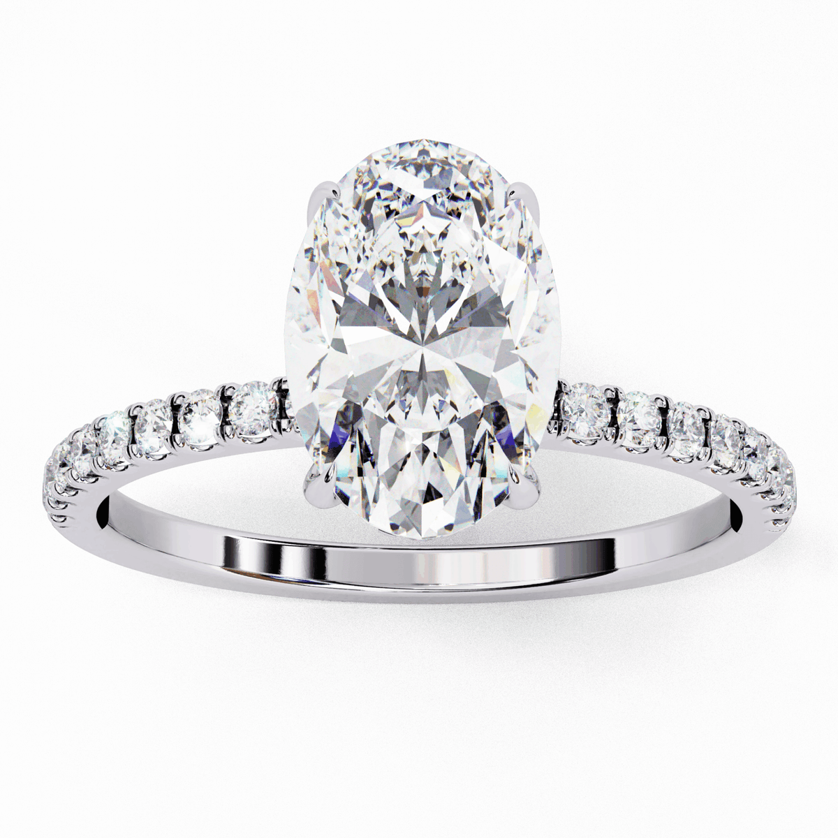 1.5 Carat Oval Forevermore Solitaire Ring in Moissanite | House of Estara