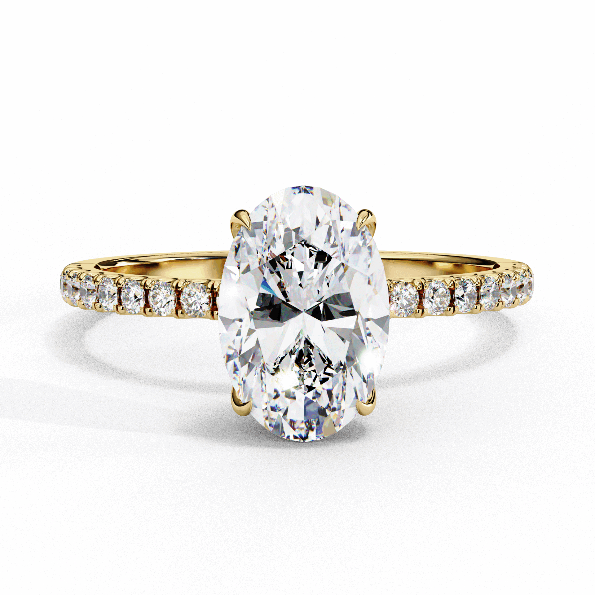 1.5 Carat Oval Forevermore Solitaire Ring in Moissanite | House of Estara