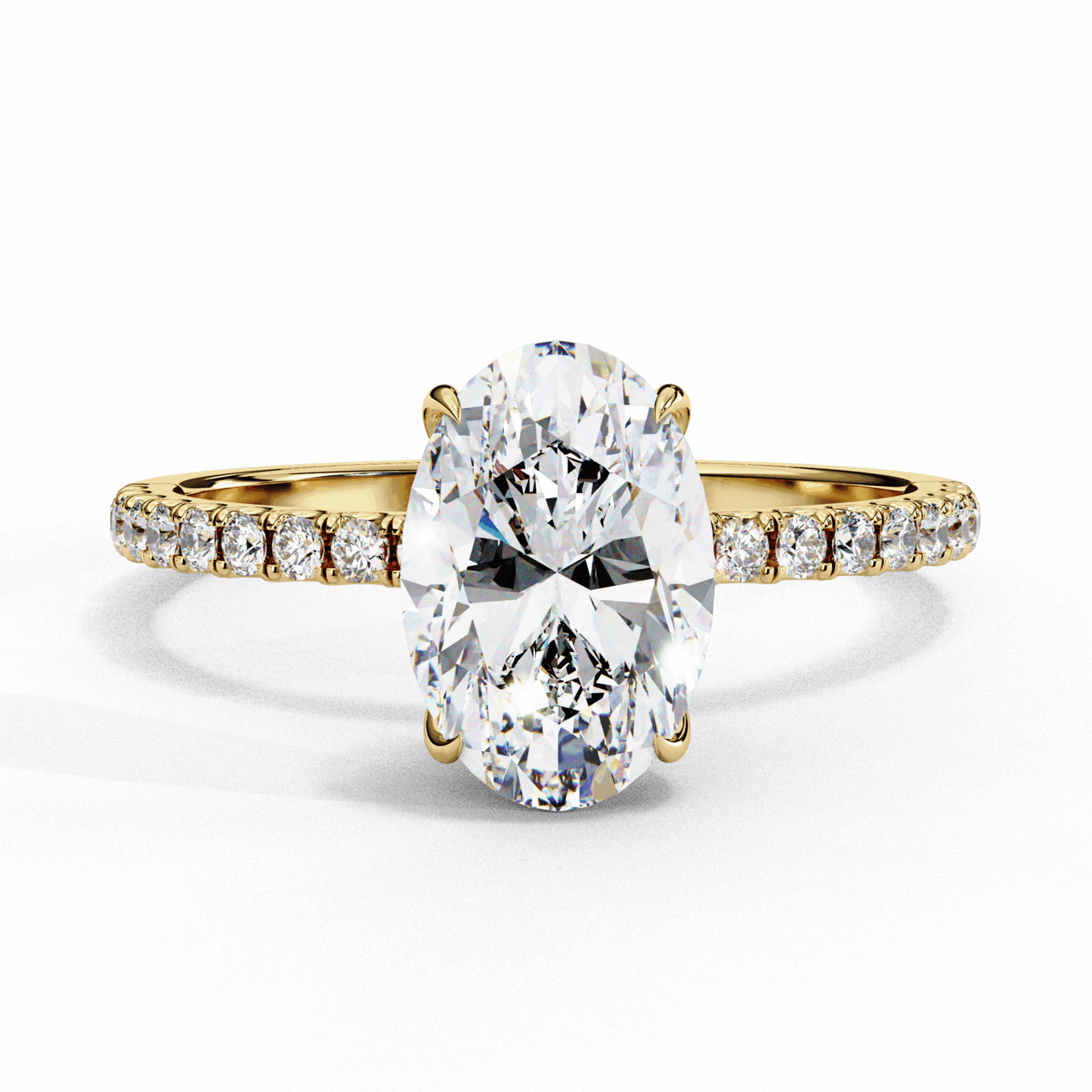 1.5 Carat Oval Forevermore Solitaire Ring in Moissanite | House of Estara