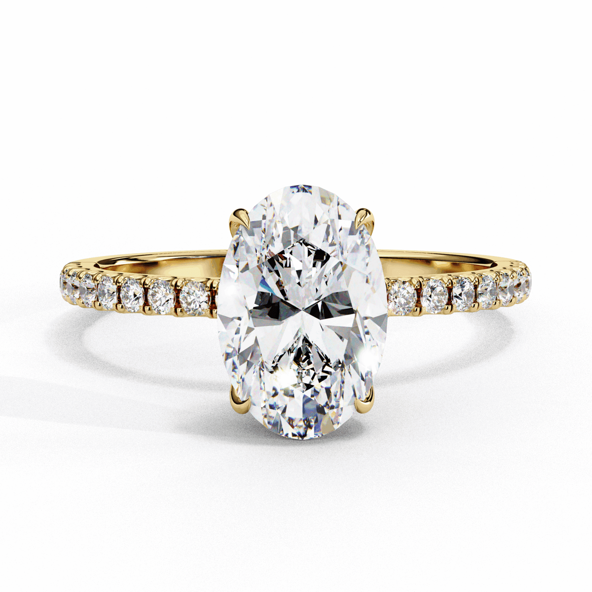 1.5 Carat Oval Forevermore Solitaire Ring in Moissanite | House of Estara