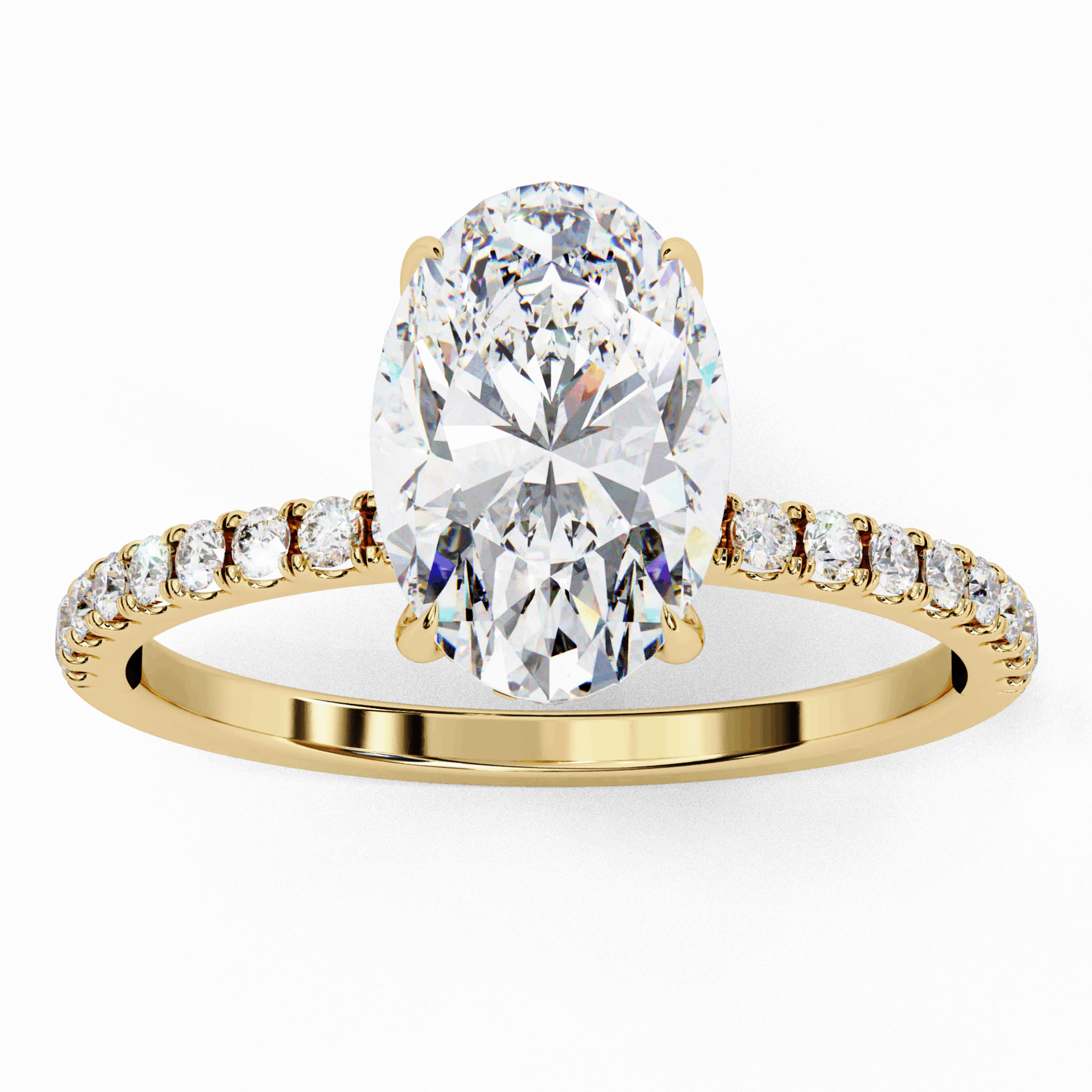1.5 Carat Oval Forevermore Solitaire Ring in Moissanite | House of Estara