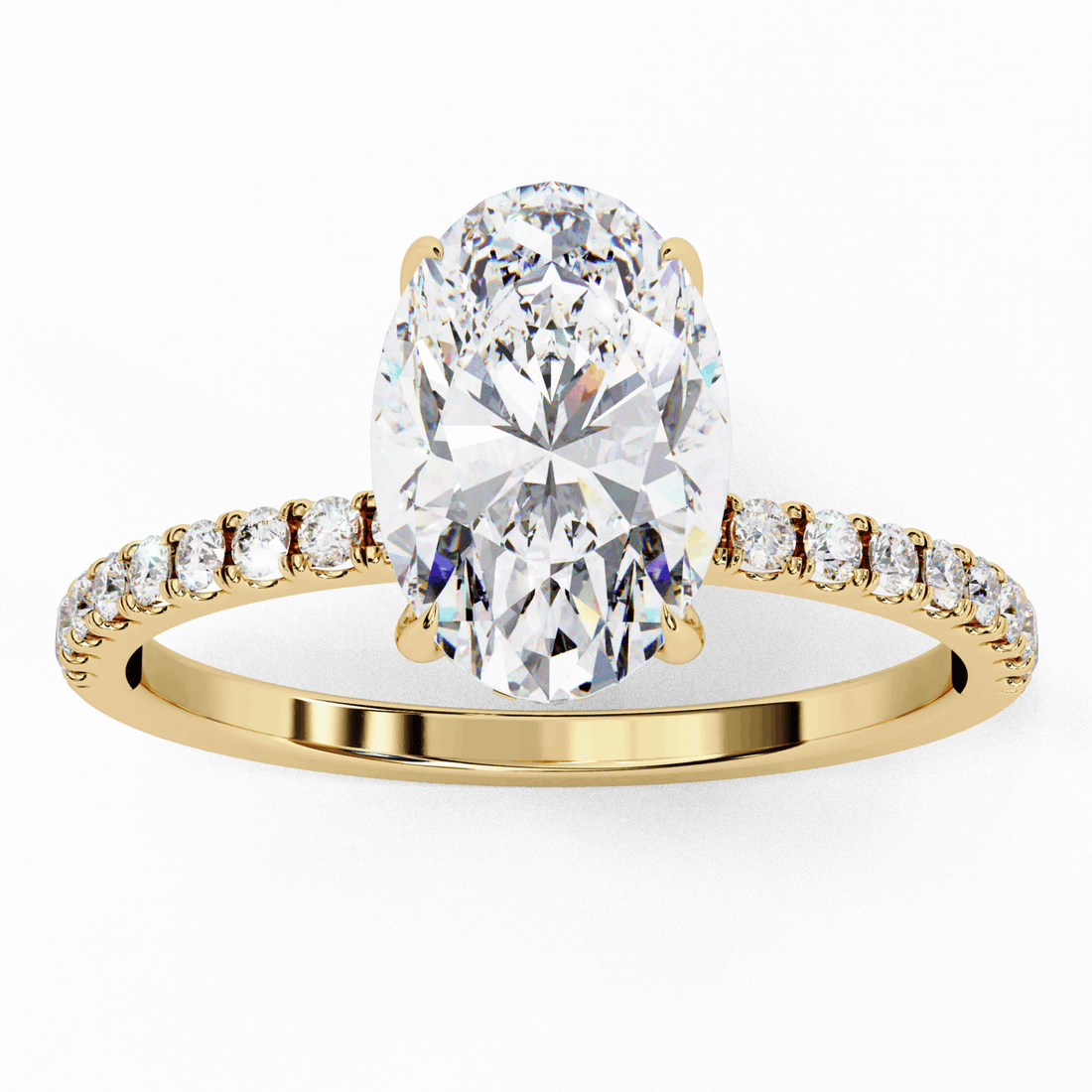 1.5 Carat Oval Forevermore Solitaire Ring in Moissanite | House of Estara
