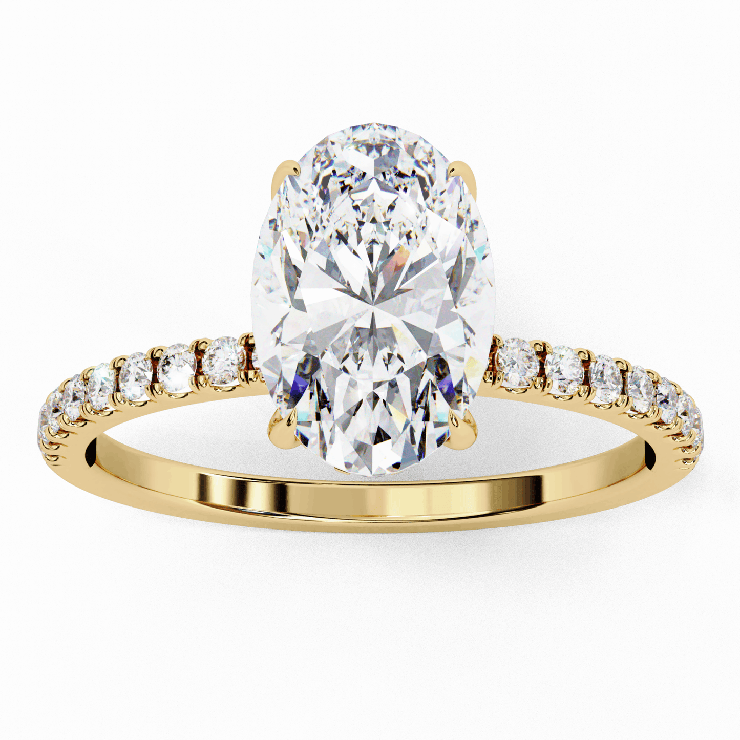 1.5 Carat Oval Forevermore Solitaire Ring in Moissanite | House of Estara