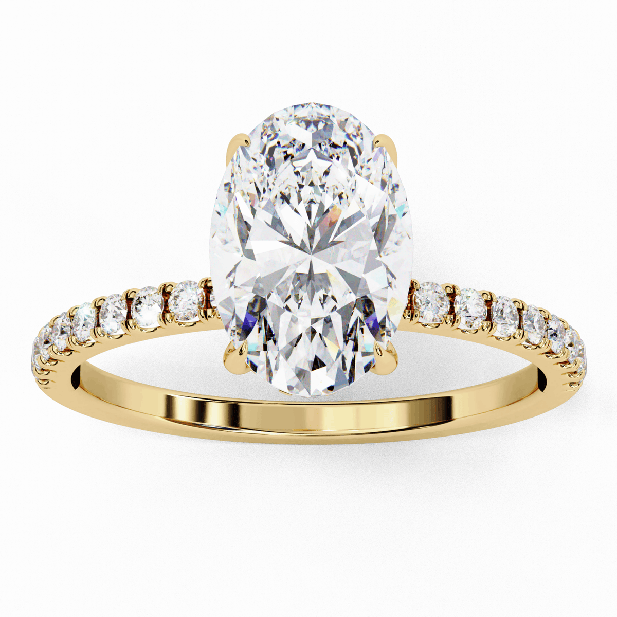 1.5 Carat Oval Forevermore Solitaire Ring in Moissanite | House of Estara