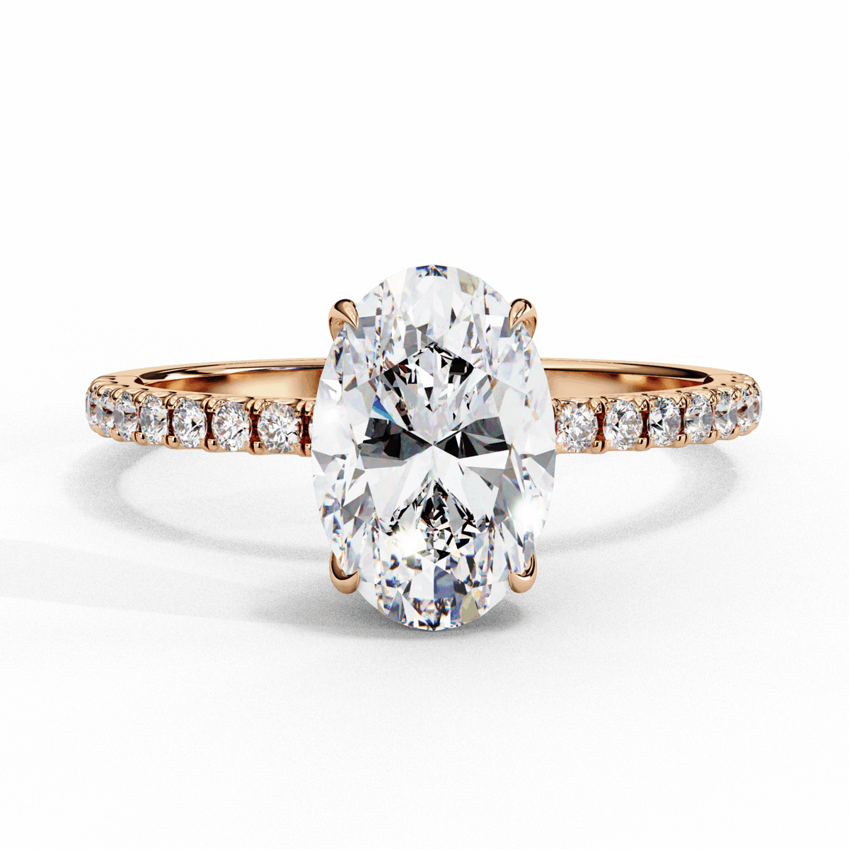1.5 Carat Oval Forevermore Solitaire Ring in Moissanite | House of Estara