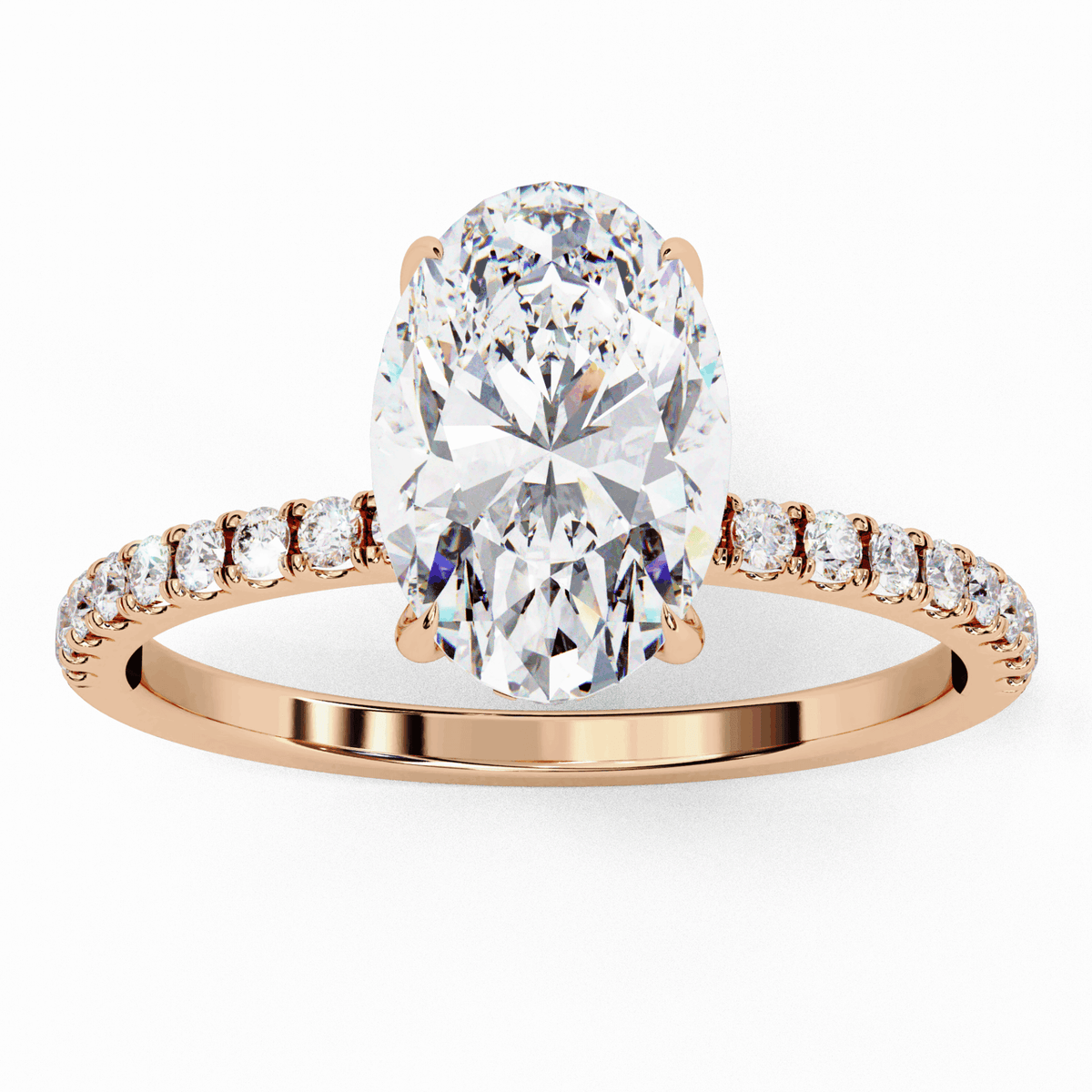 1.5 Carat Oval Forevermore Solitaire Ring in Moissanite | House of Estara