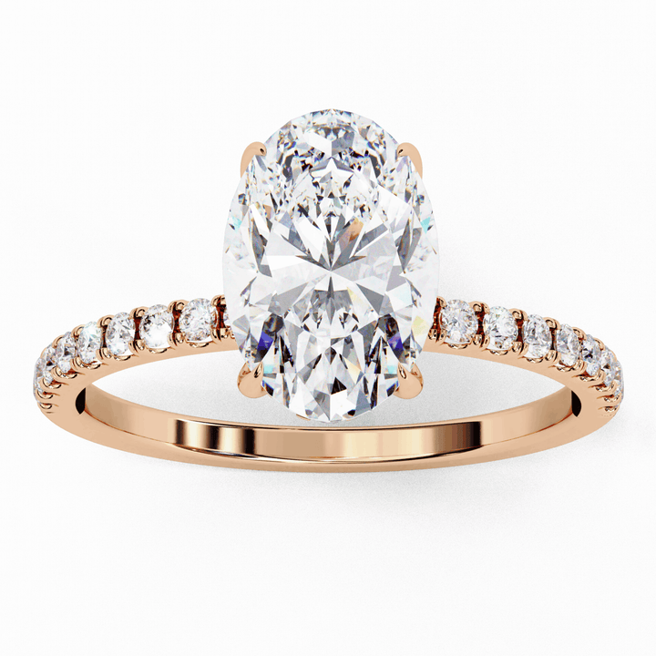 1.5 Carat Oval Forevermore Solitaire Ring in Moissanite | House of Estara