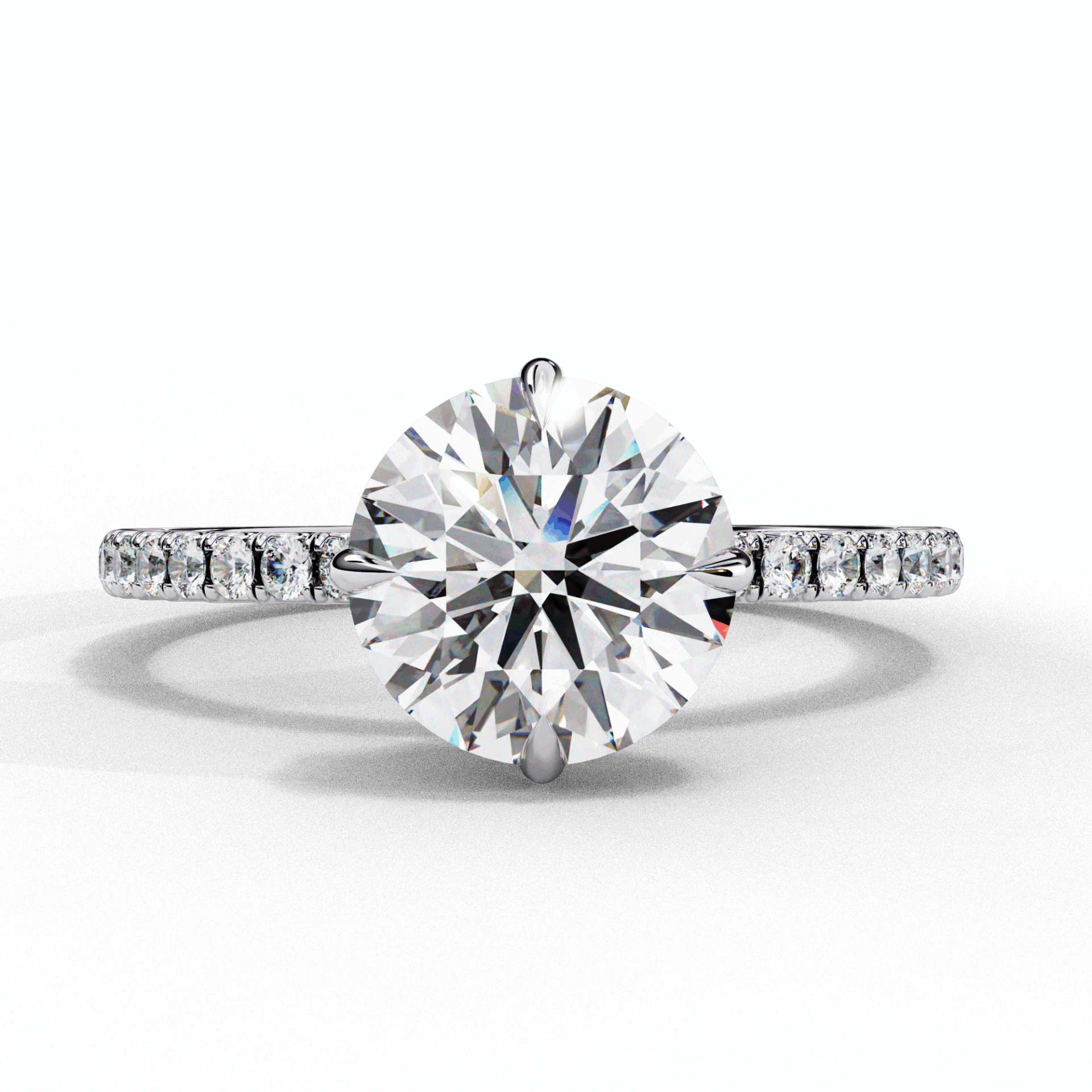 2.75 Carat Round Forevermore Solitaire Ring in Moissanite | House of Estara
