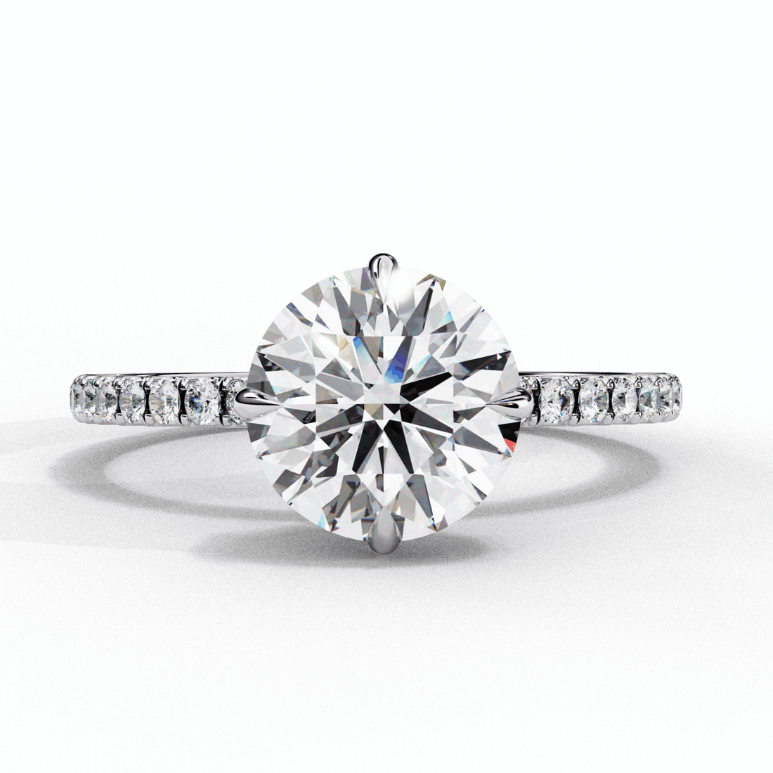 2.75 Carat Round Forevermore Solitaire Ring in Moissanite | House of Estara
