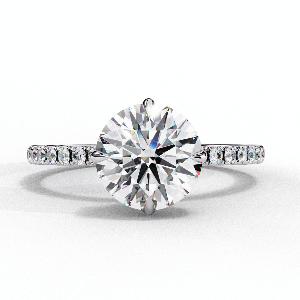 2.75 Carat Round Forevermore Solitaire Ring in Moissanite | House of Estara