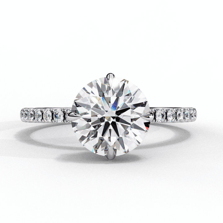 2.75 Carat Round Forevermore Solitaire Ring in Moissanite | House of Estara