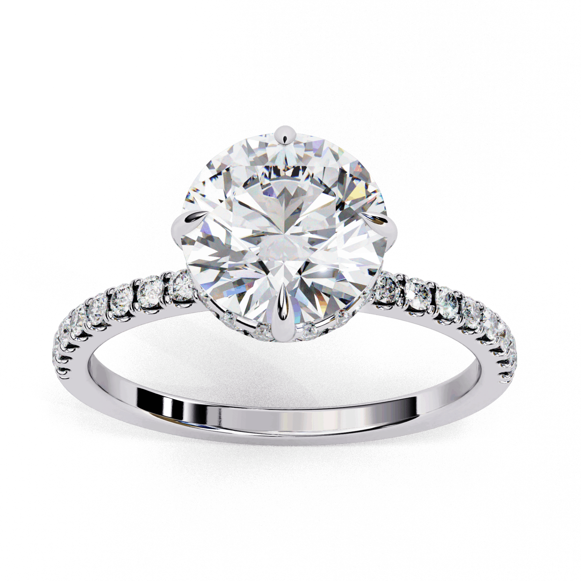 2.75 Carat Round Forevermore Solitaire Ring in Moissanite | House of Estara