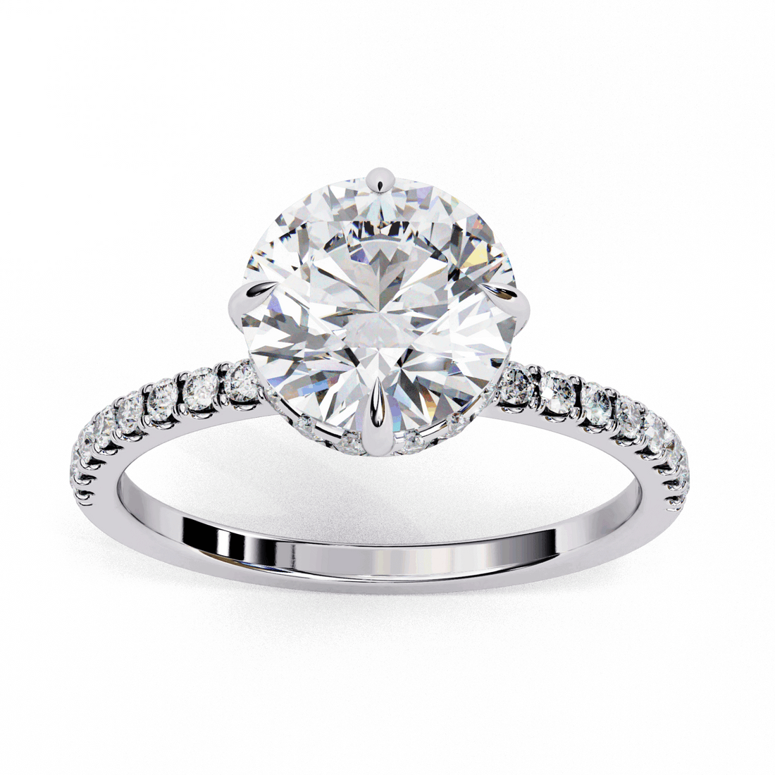 2.75 Carat Round Forevermore Solitaire Ring in Moissanite | House of Estara