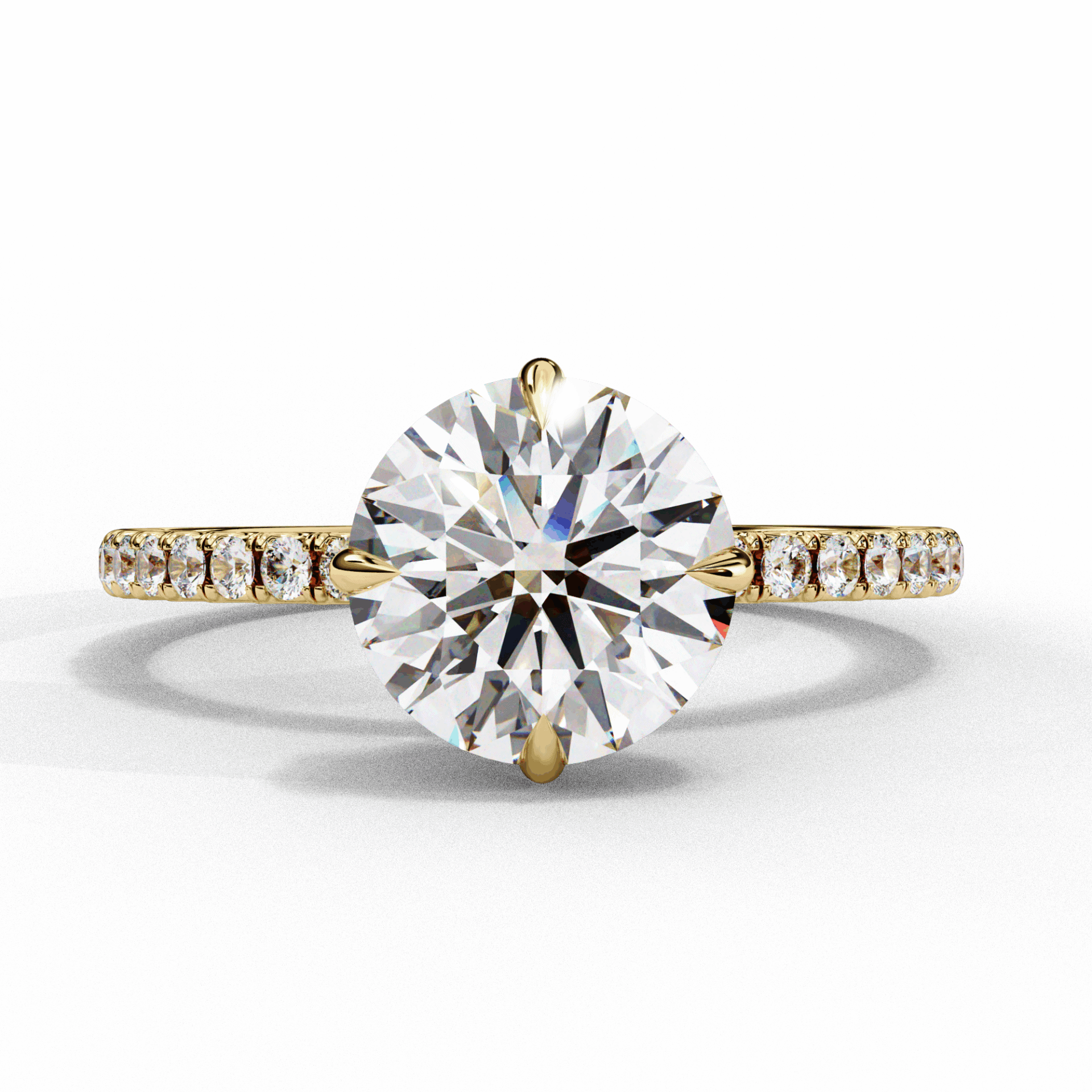 2.75 Carat Round Forevermore Solitaire Ring in Moissanite | House of Estara
